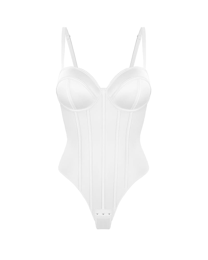 AirSlim® Retro Style Cupped Bra Free Bodysuit - Vintage Inspired Seamless Shapewear for Women | Perfect for Dresses, Evening Wear & Special Occasions