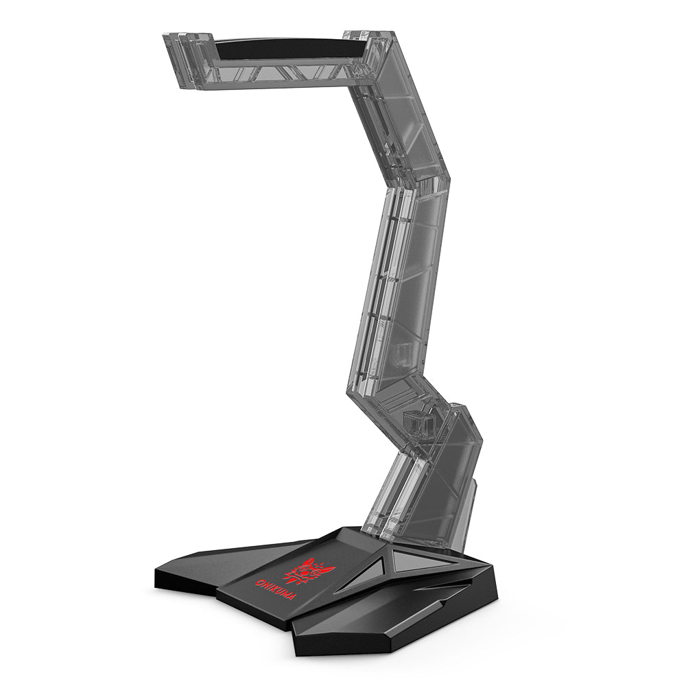 ONIKUMA ST 3 Acrylic Gaming Headset Stand with Hook - Perfect for Desk Organization & Headphone Storage for Gamers