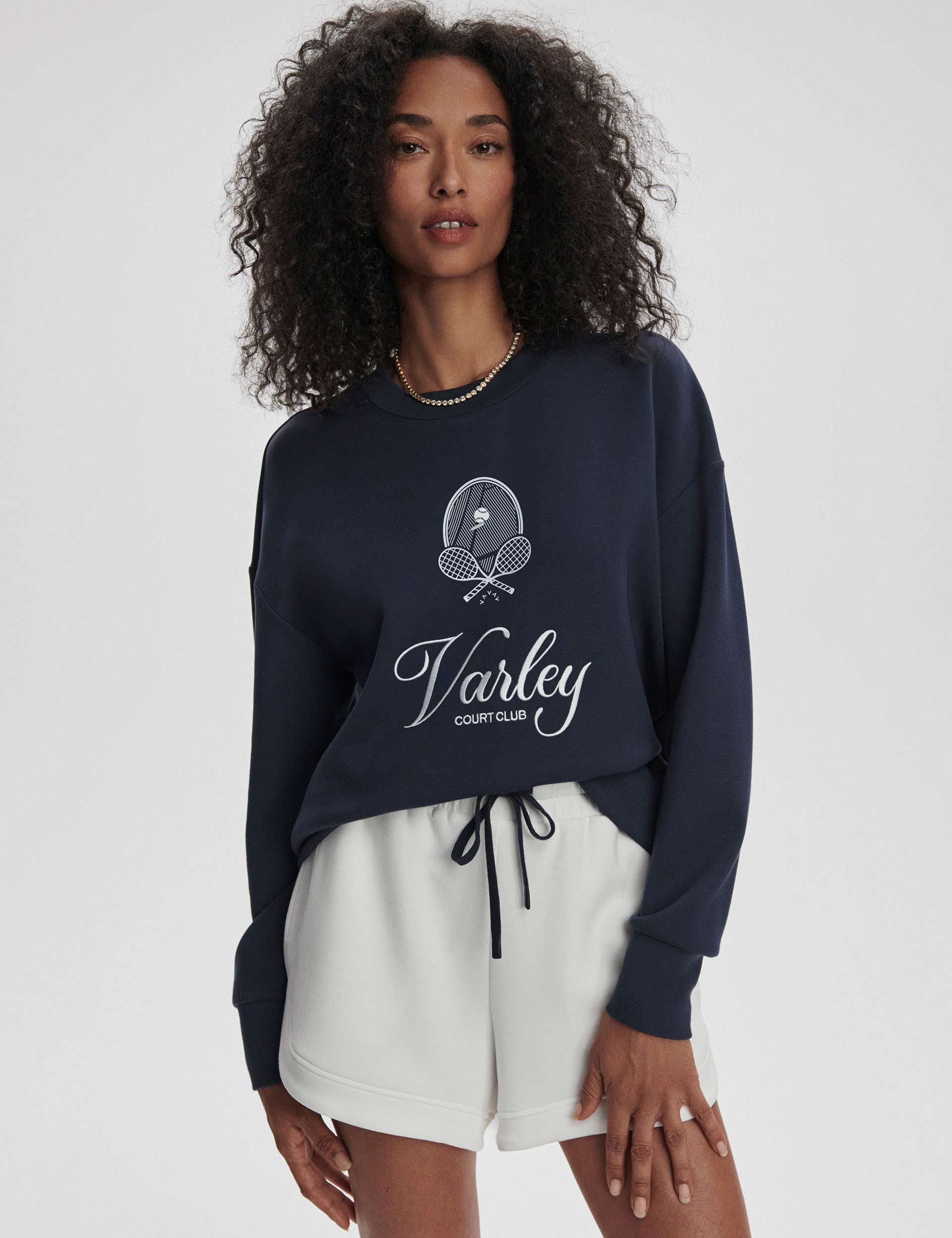 Rasco Namesake Sweatshirt - Navy & White Color Block Pullover for Men & Women | Casual Wear, Gym, Lounge, Street Style Fashion