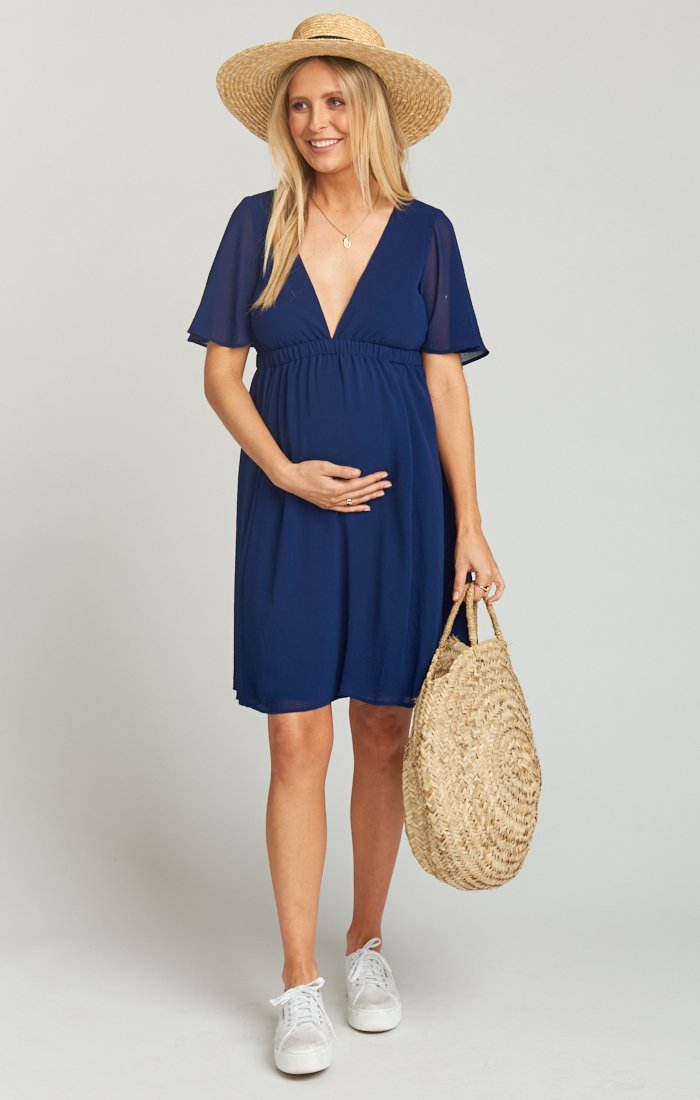Navy Chiffon