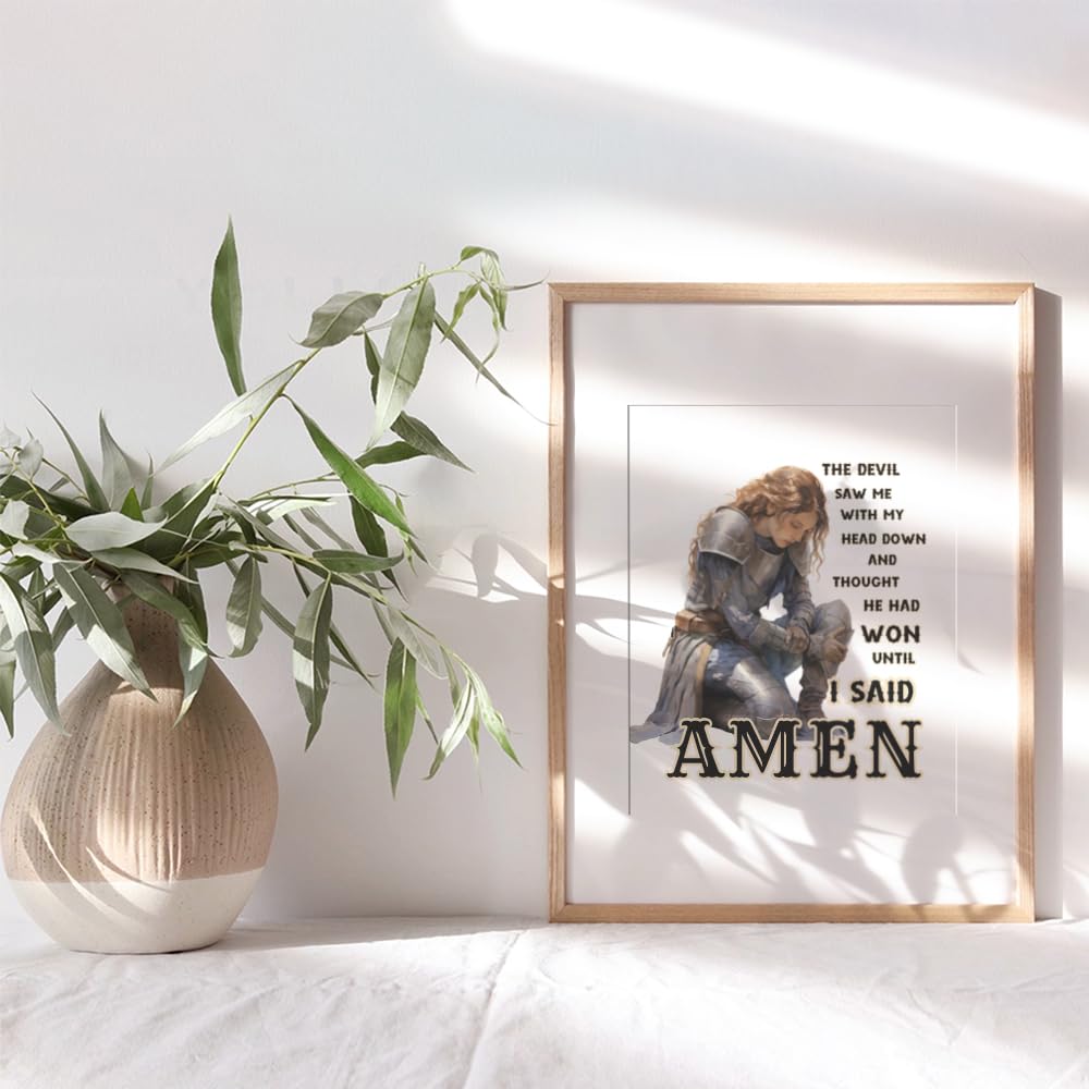 Inspirational Christian Wall Art for Women - Positive Spiritual Quotes & Motivational Decor for Bedroom, Teen Daughter - Religious Gifts & Prayer Room Decor | Perfect for Home, Office & Church Decorations