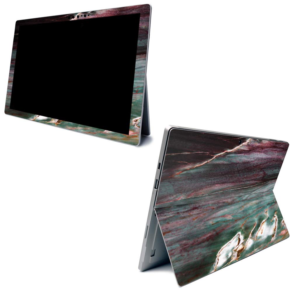 Premium Carbon Fiber Skin for Microsoft Surface Pro 7 - Grunge Marble Design | Textured Protective Cover | Easy Application & Removal | Made in USA | Perfect for Work, Travel & School Protection