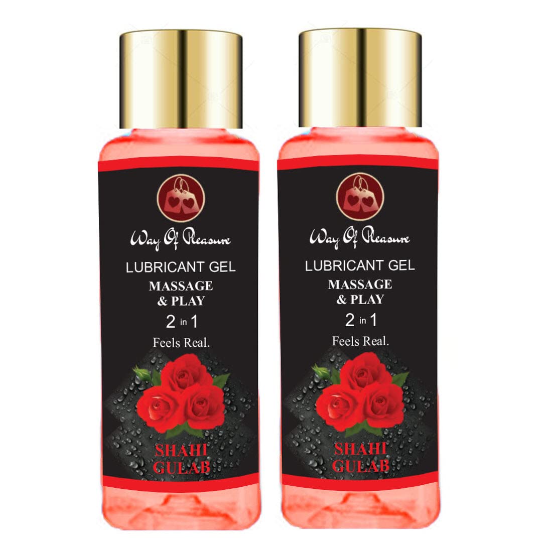 Organic Rose Water Facial Cleansing Gel with Natural Rose Fragrance - Pack of 2 | Gentle Face Wash for Dry & Sensitive Skin | Perfect for Morning & Night Skincare Routine