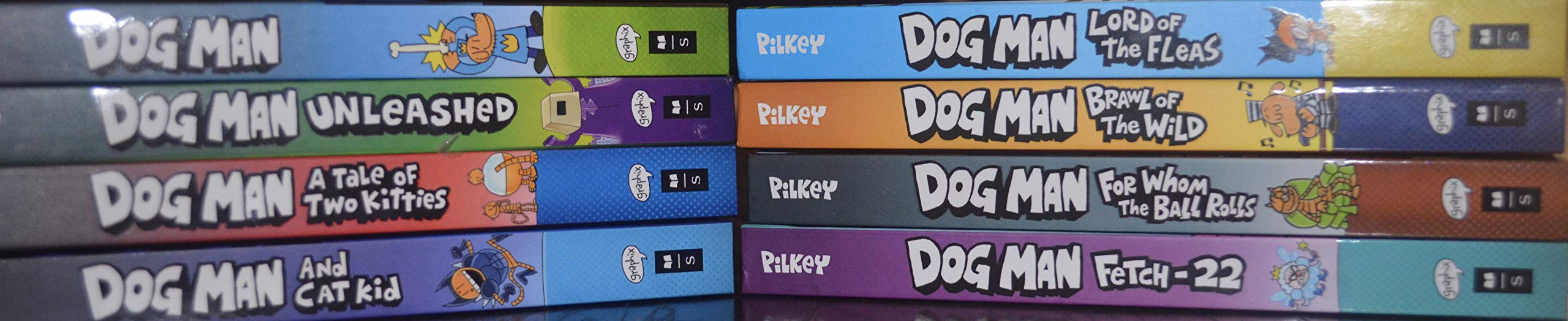 Dog Man Series - 8 Book Collection Set | Graphic Novels for Kids | Perfect for Young Readers, Gifts & Classroom Libraries