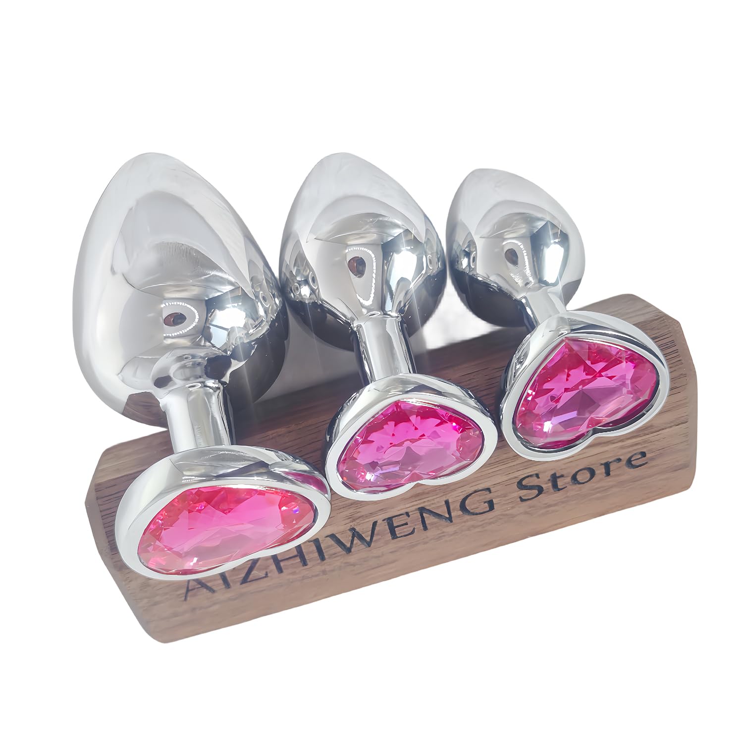 AIZHIWENG 3PCS Rose Red Silicone Anal Plug Set - Beginner Friendly Anal Training Kit for Women & Men | BDSM, Couples Toys & Solo Play | Enhance Intimacy, Spice Up Sex Life & Sensual Exploration | Perfect for Bedroom Fun, Adult Playtime & Romantic Evenings