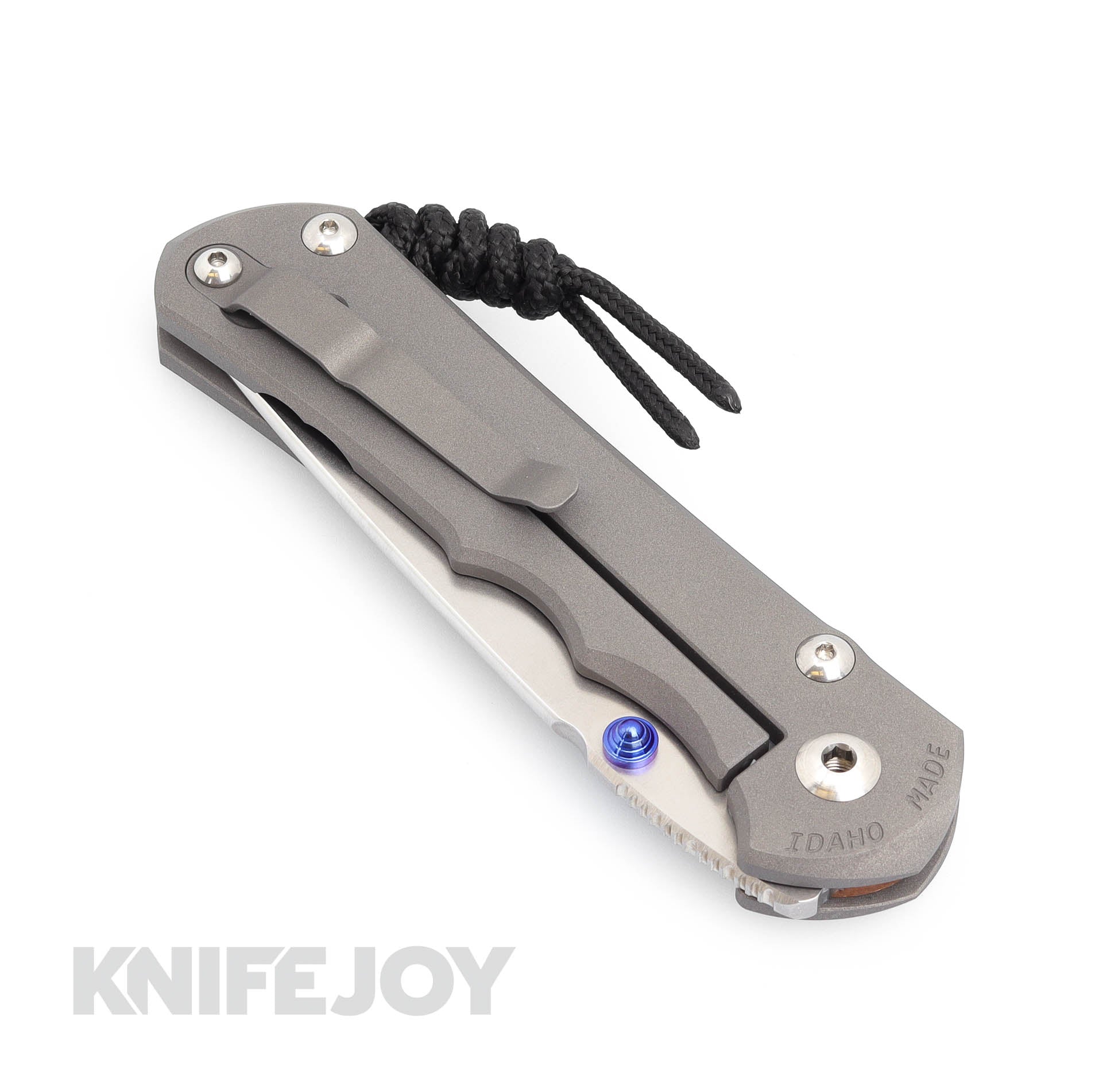 Chris Reeve Large Inkosi Magnacut Tanto Knife - Plain Titanium Handle - EDC, Outdoor Survival, Tactical & Camping Gear - High-Performance Fixed Blade for Collectors & Professionals