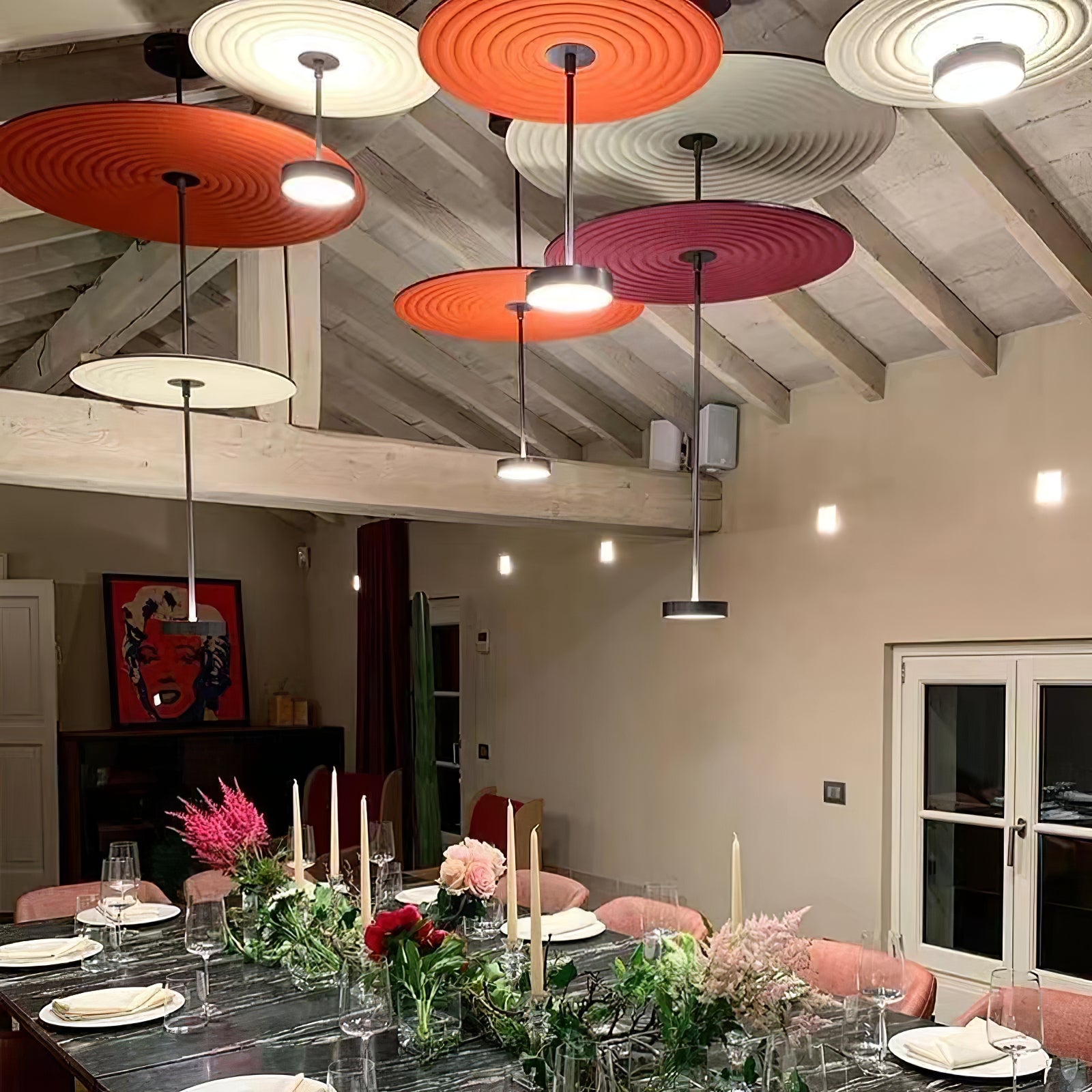 Modern Feel Pendant Lamp - Stylish Hanging Light Fixture for Living Room, Bedroom & Dining Room - Perfect for Home Decor and Ambient Lighting