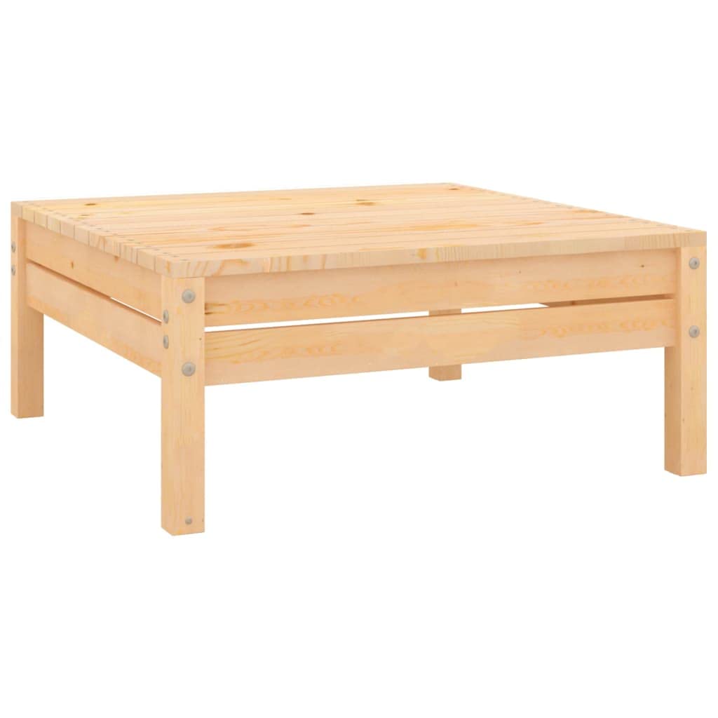 **Solid Pinewood Outdoor Footstool - Weatherproof Garden Ottoman for Patio, Deck, Balcony & Lawn - Perfect for Relaxing, Sunbathing & Outdoor Lounging**