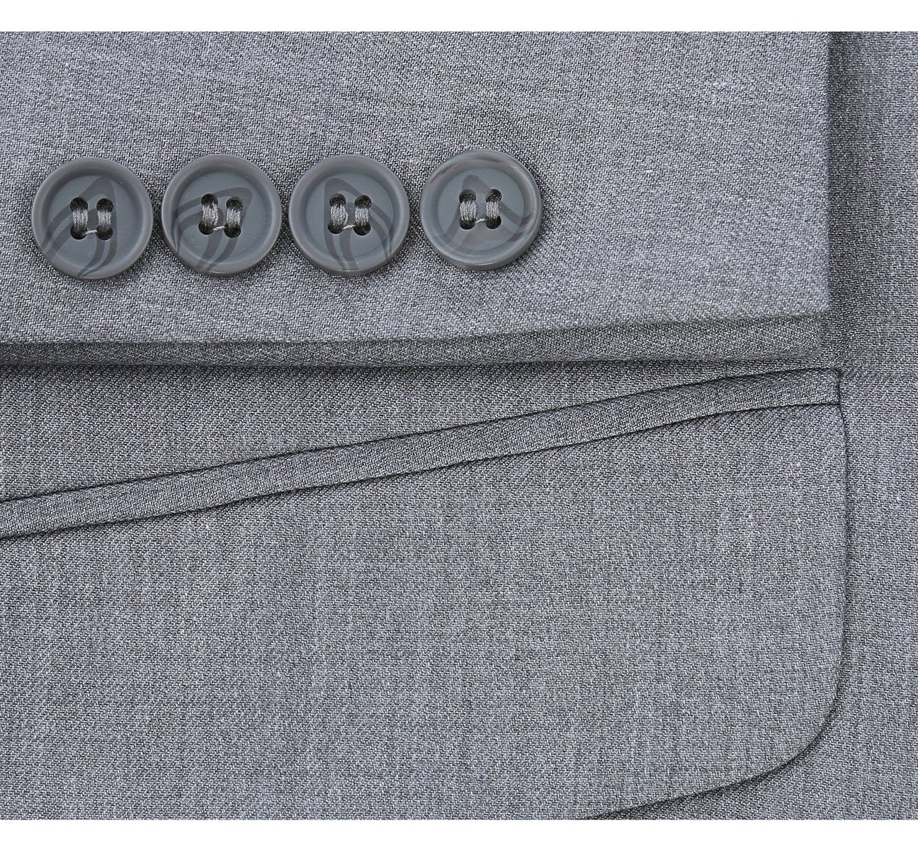 Alessandro Vitello by Renoir 2-Piece Classic Fit Single Breasted Suit for Men | Premium Wool Business Attire | Perfect for Weddings, Office & Formal Events