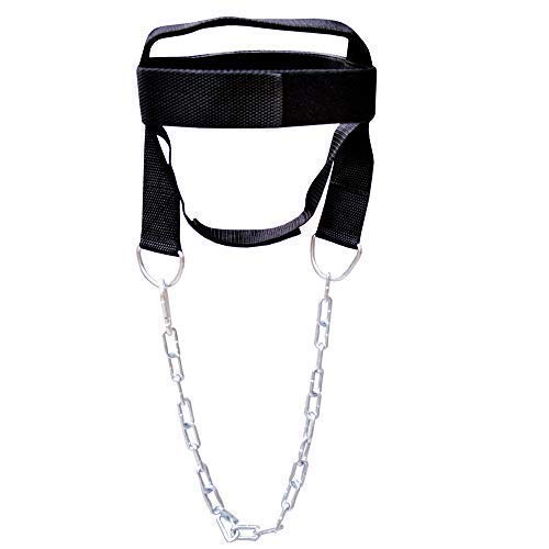 ISH Gym Weight Lifting Head & Neck Harness - Nylon Straps for Strength Training & Fitness - Perfect for Powerlifting, CrossFit & Home Workouts