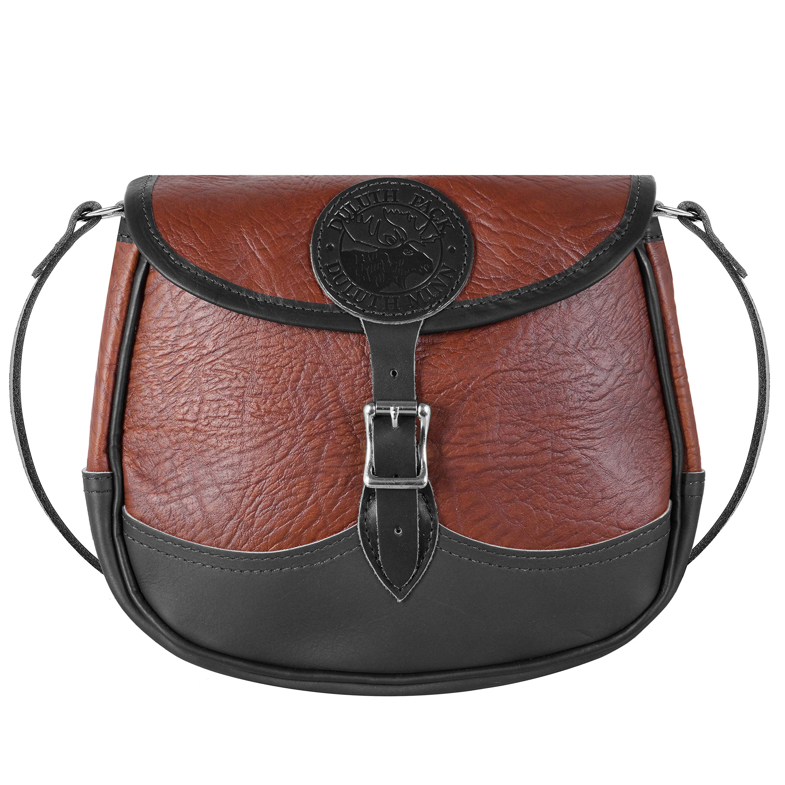 Duluth Pack Genuine Bison Leather Large Crossbody Purse for Women - Stylish & Durable Handbag for Travel, Work & Everyday Use