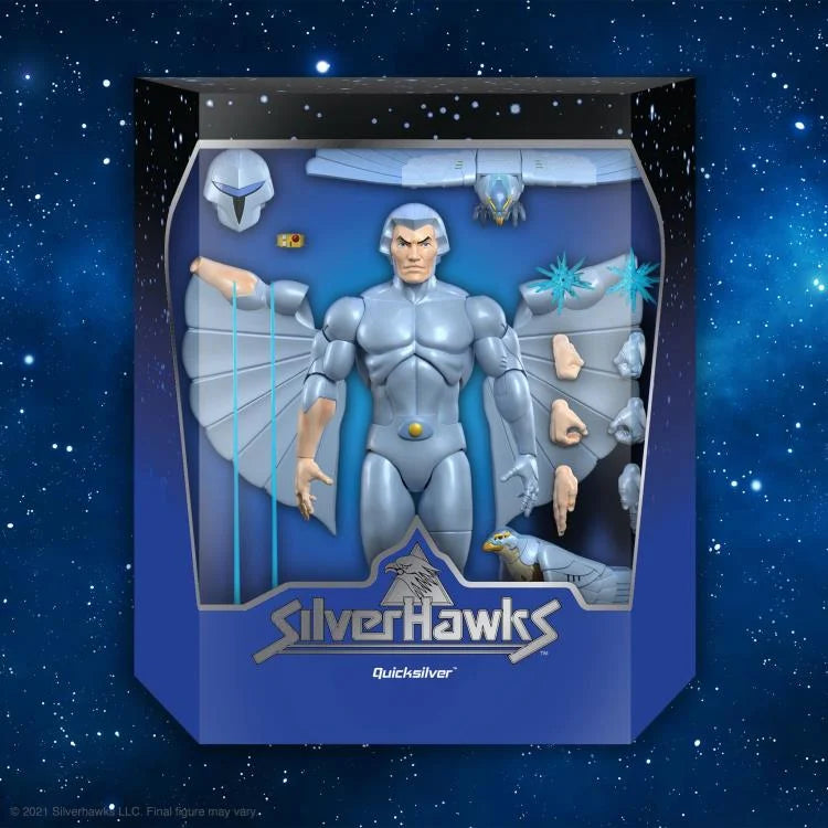 SilverHawks ULTIMATES! Quicksilver Action Figure - Collectible 6-Inch Superhero Toy for Marvel Fans | Perfect for Display, Gifts & Comic Book Collections