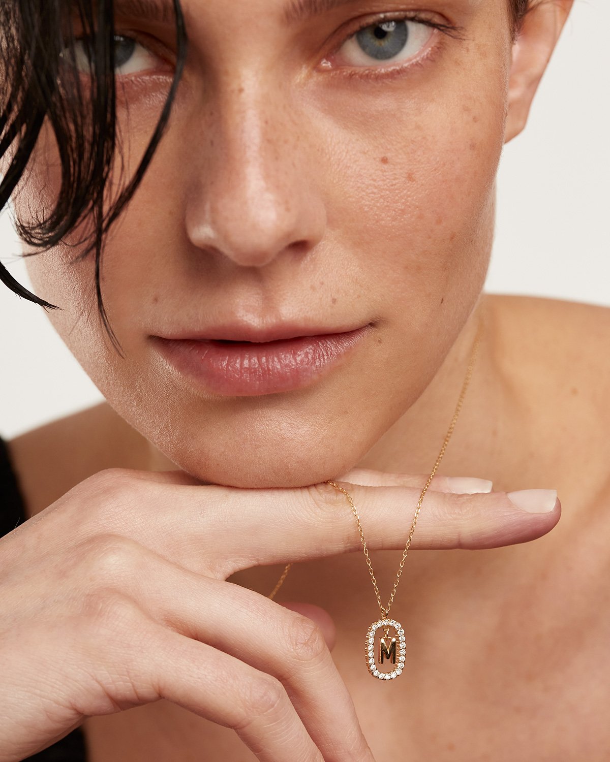 GRID Diamond & 14K Yellow Gold Necklace for Women - Elegant Layering Jewelry for Date Night & Special Occasions
