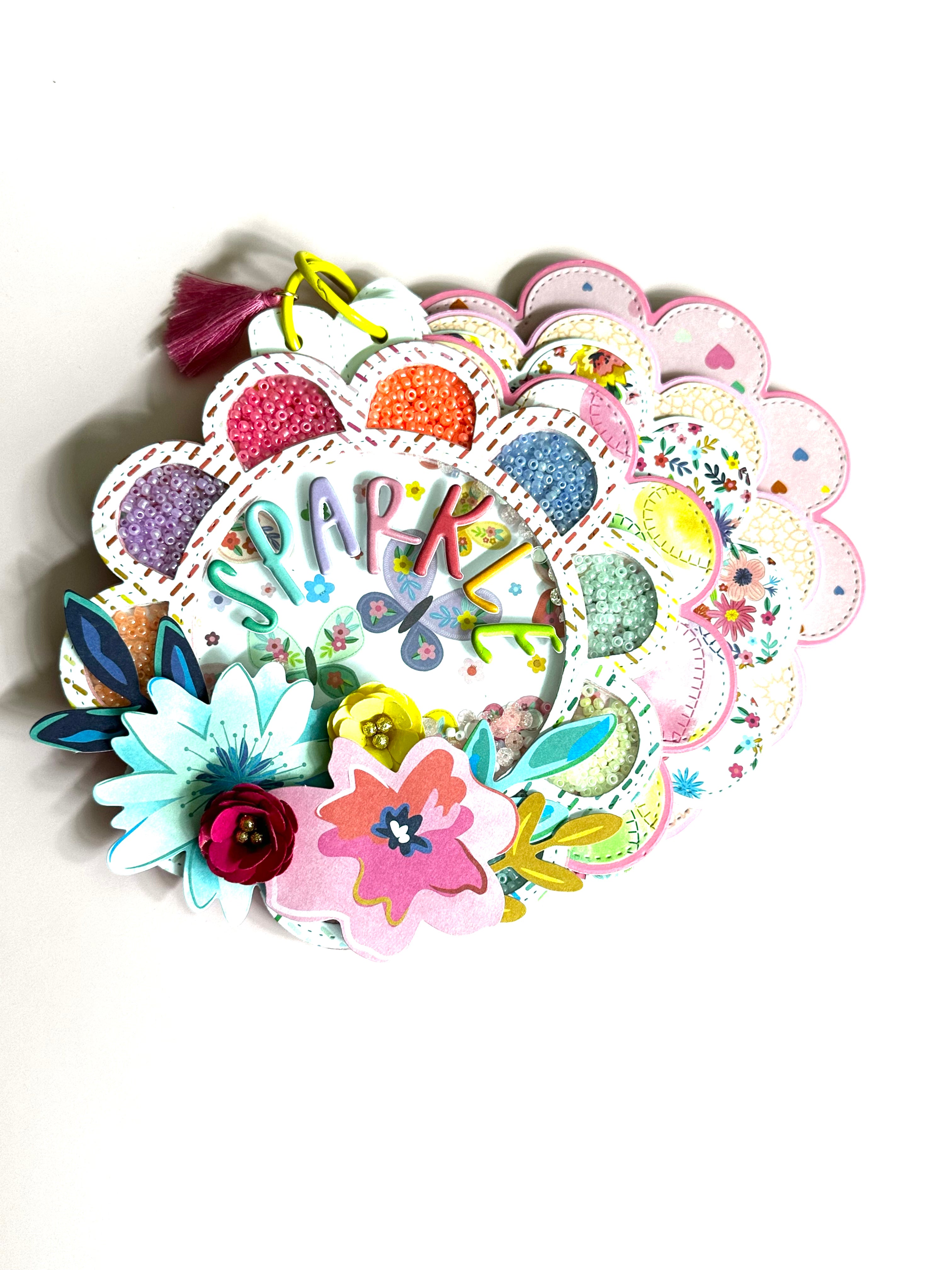 Flower Shaker Mini Album Scrapbook - DIY Photo Album for Memories, Cards, and Crafts | Perfect for Weddings, Baby Showers & Gift Giving