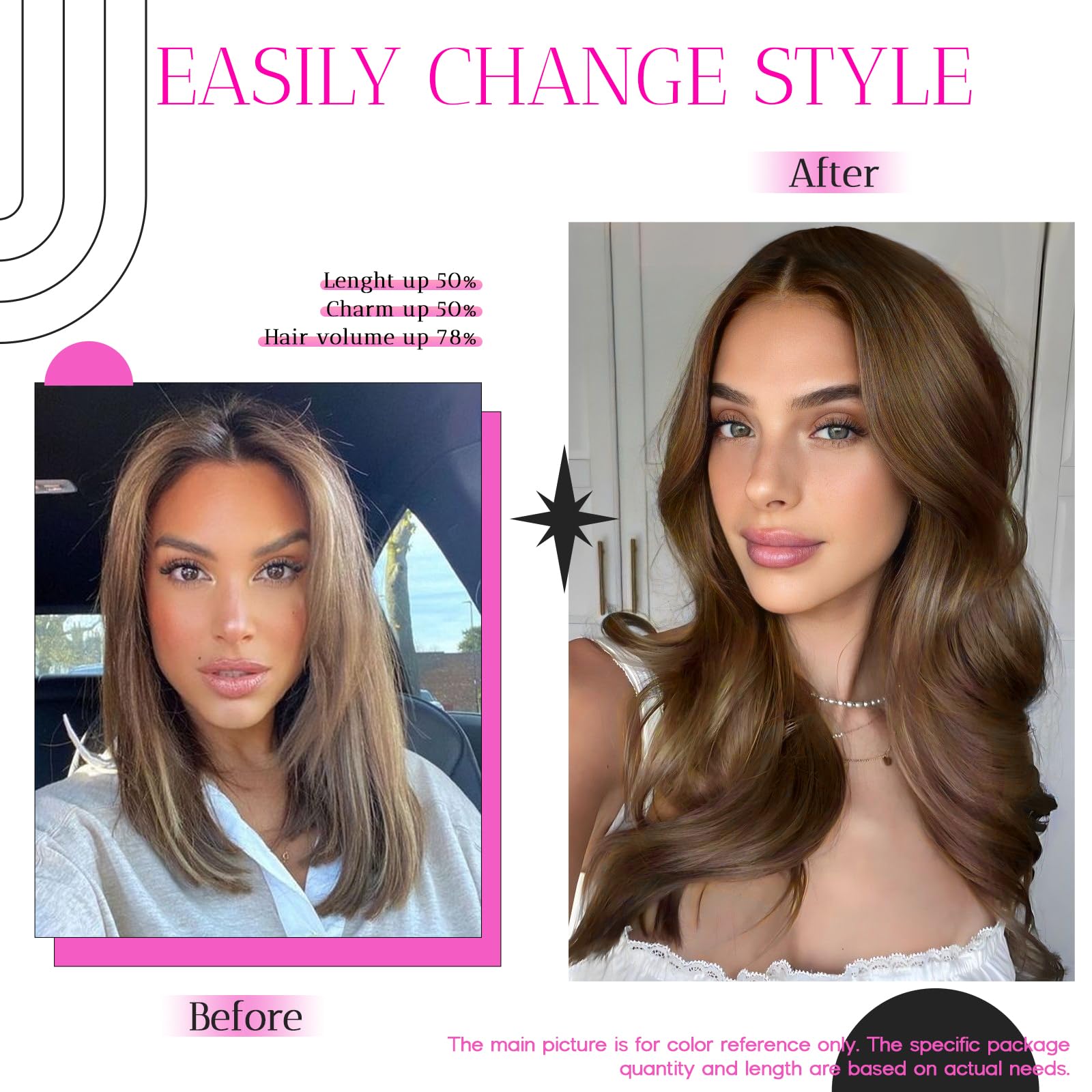 Clip in Hair Extensions 18 Inch Real Human Hair - 7pcs 120g Chocolate Brown #4 Thickened Straight Hair Weft for Women | Perfect for Volume, Length & Styling - Daily Wear, Parties & Special Occasions