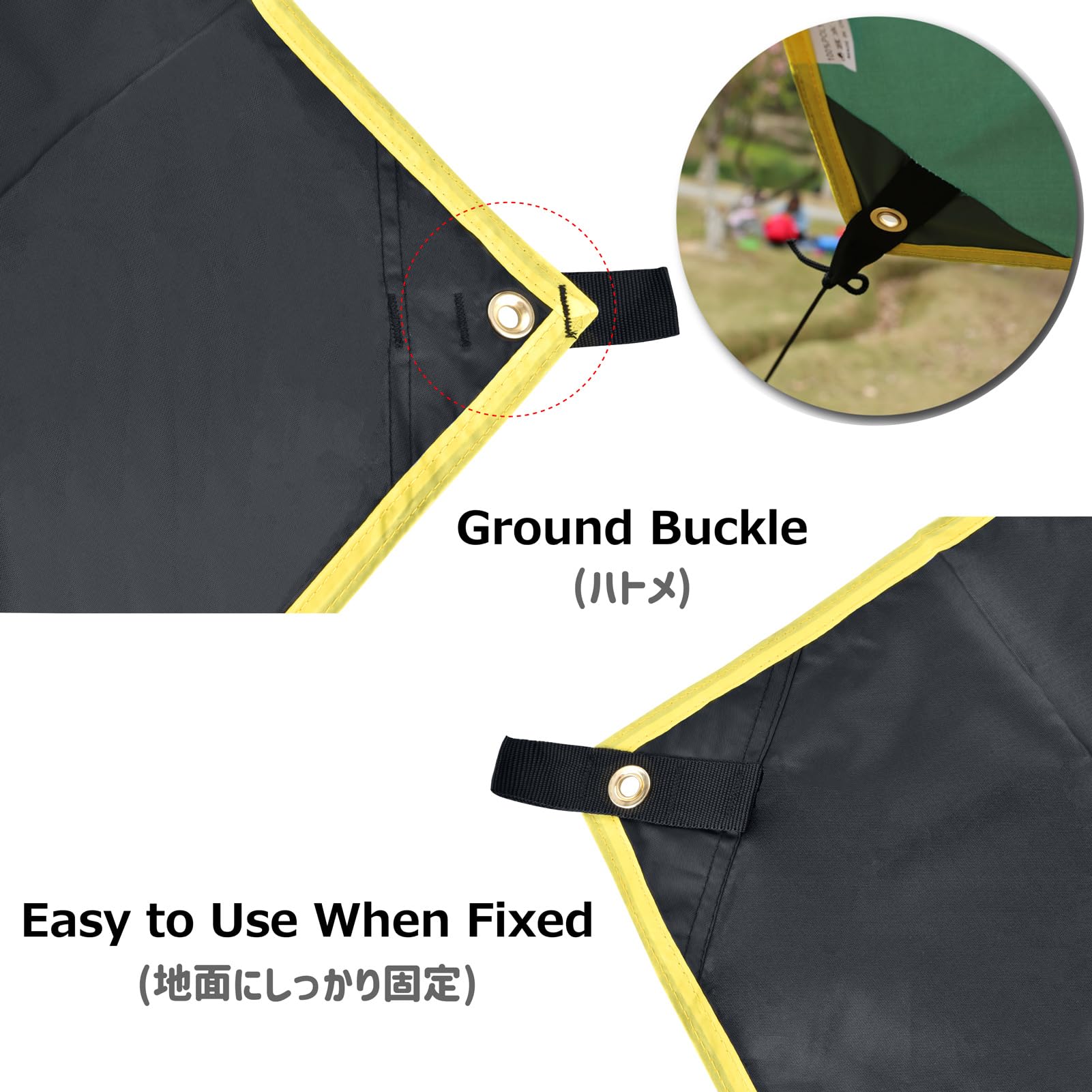 **Azarxis Waterproof Camping Tarp - Lightweight Hammock Rain Fly, Tent Footprint, Sunshade & Picnic Mat for Hiking, Beach & Backpacking (Includes Guy Lines & Stakes) - Perfect for Outdoor Adventures, Picnics & Emergency Shelter**