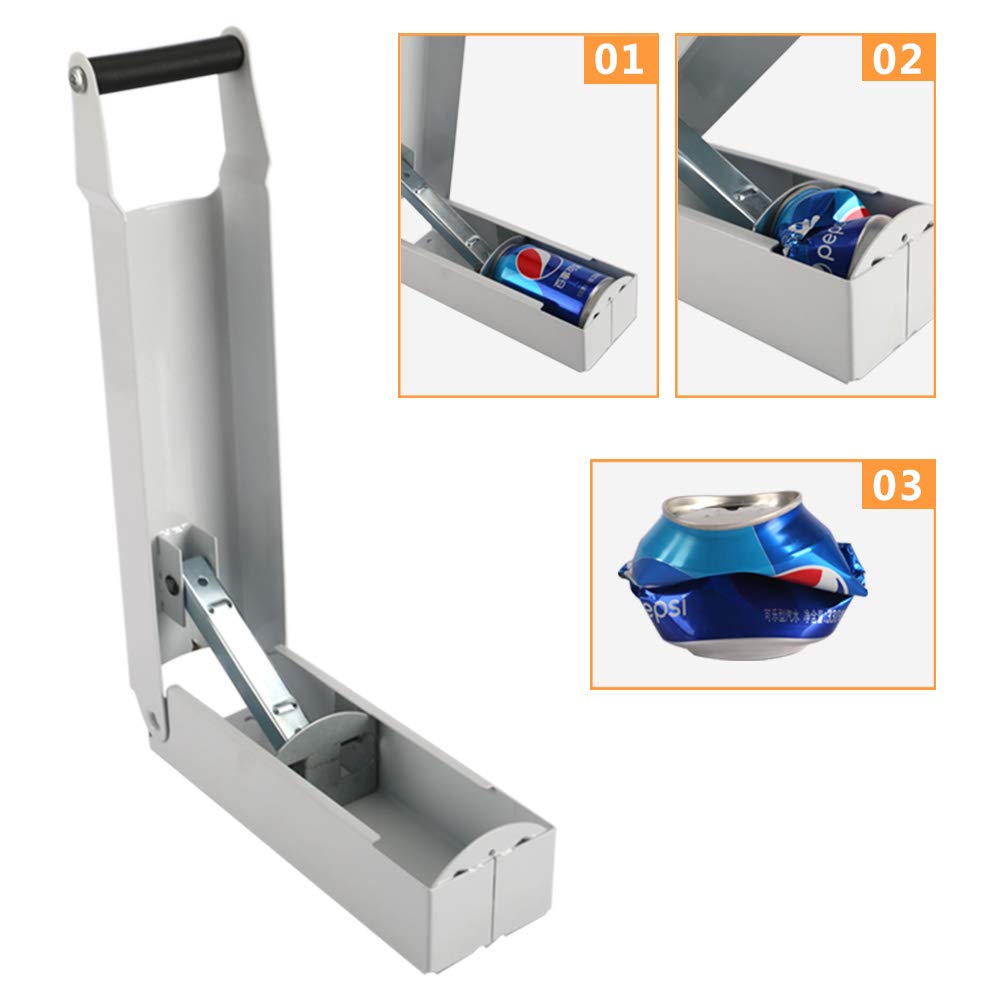 16 oz Heavy Duty Aluminum Can Crusher - Wall Mounted Metal Can Smasher for Soda Cans, Eco-Friendly Recycling Tool - Perfect for Home, Garage & RV Use