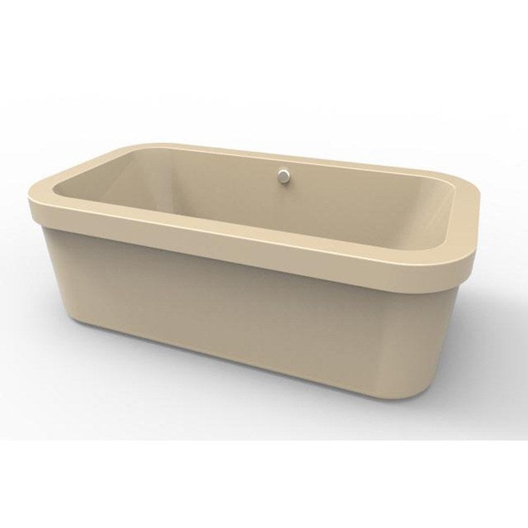 Elizabeth Freestanding Acrylic Air Tub - 72 x 40 x 24 Inch Modern Rectangular Bathtub for Luxury Bathrooms | Spa Relaxation & Home Decor Upgrade