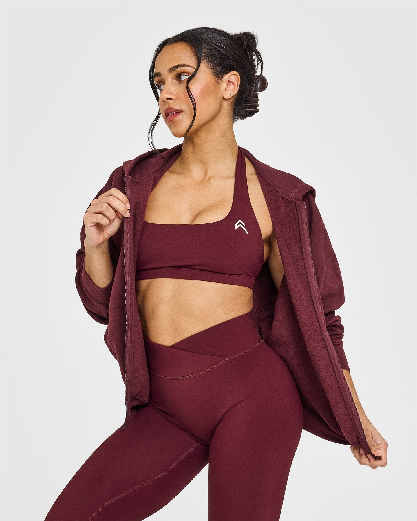 Unified Wrap Leggings for Women - High Waist Yoga Pants with Rosewood Print | Perfect for Yoga, Gym, Running & Lounge Wear