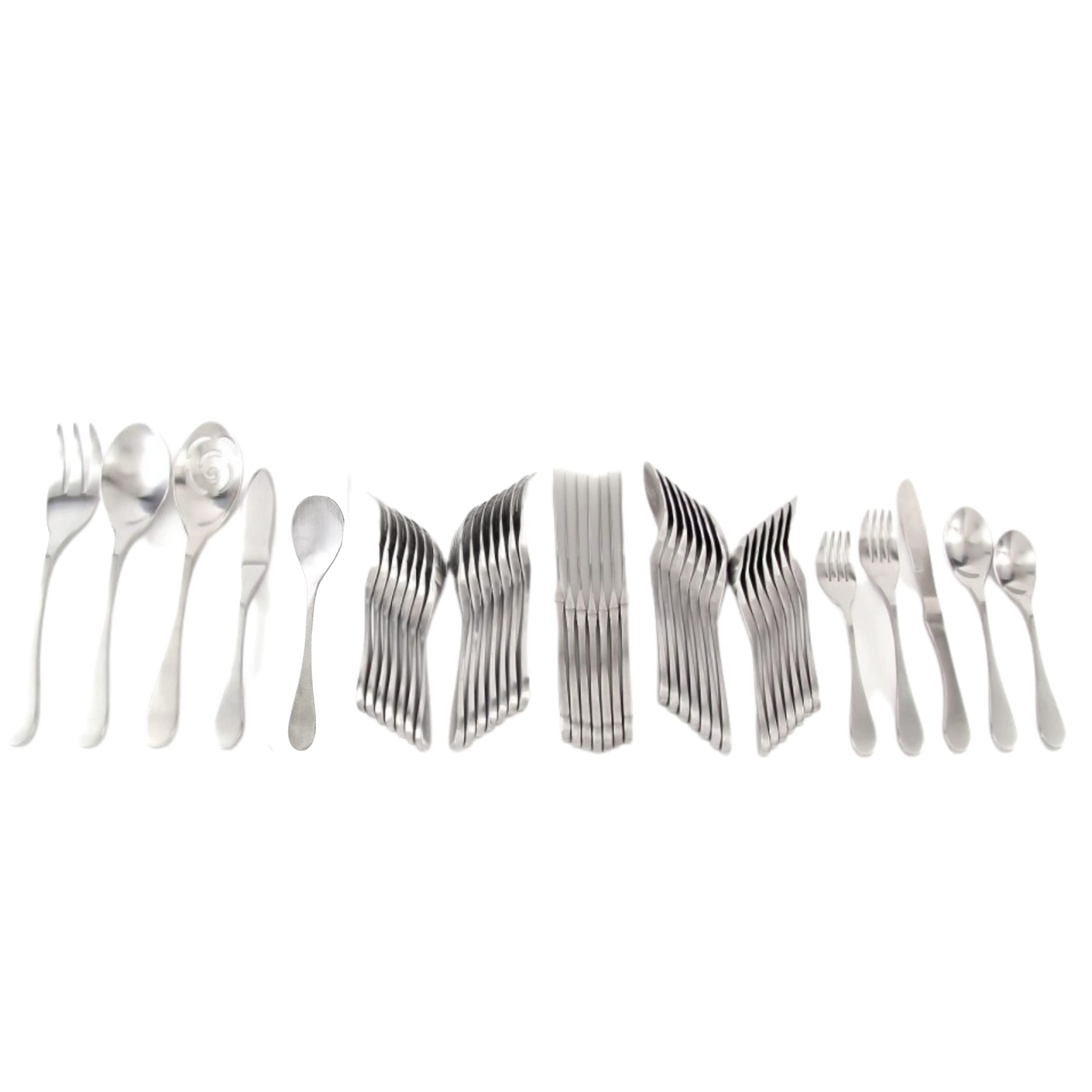 Knork Original Flatware Set - Premium Silver Matte Stainless Steel Cutlery for Dining, Entertaining & Gifting | Modern Tableware for Restaurants, Weddings & Home Use