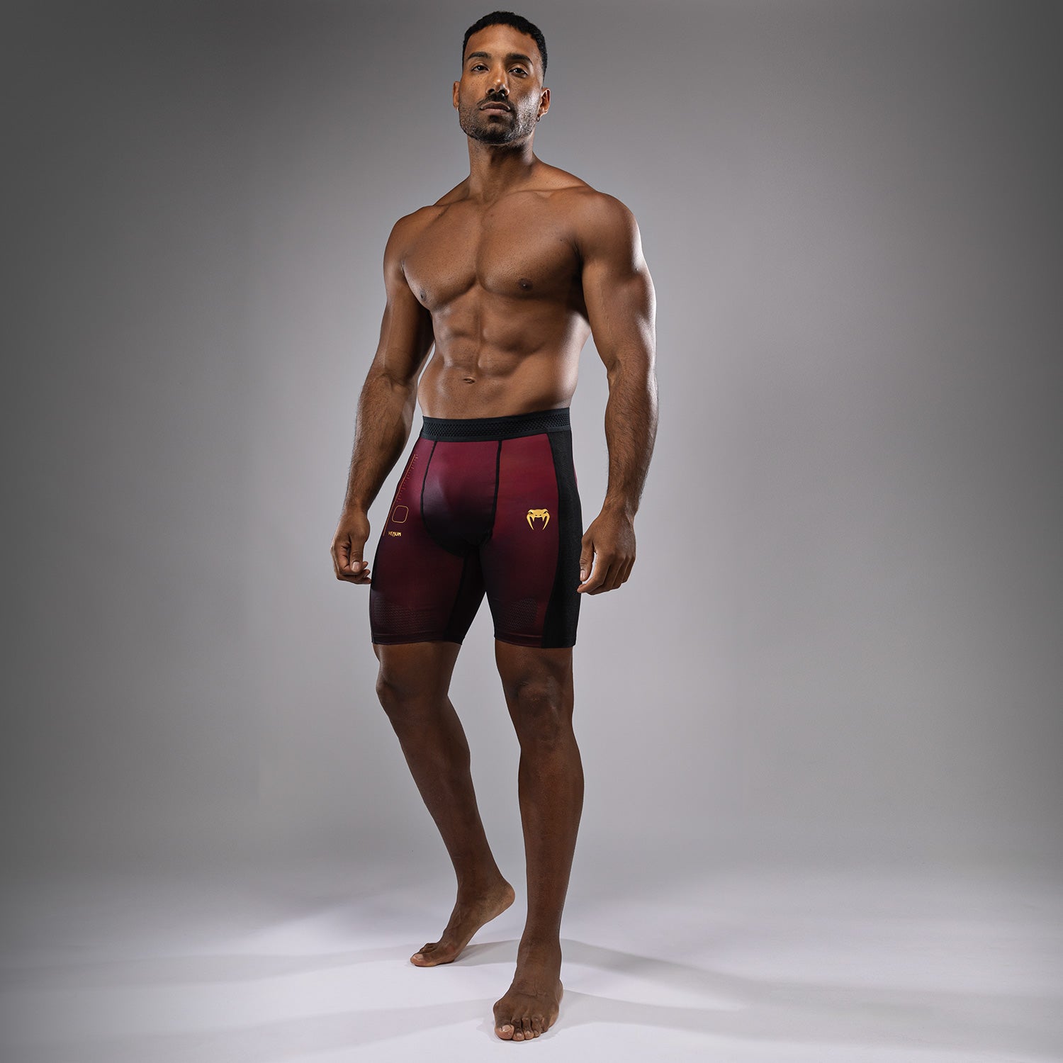 Venum Tactical XT Vale Tudo MMA Shorts - Black/Burgundy/Gold Fightwear for Training & Competition - Premium Combat Sports Apparel for MMA, BJJ & Muay Thai