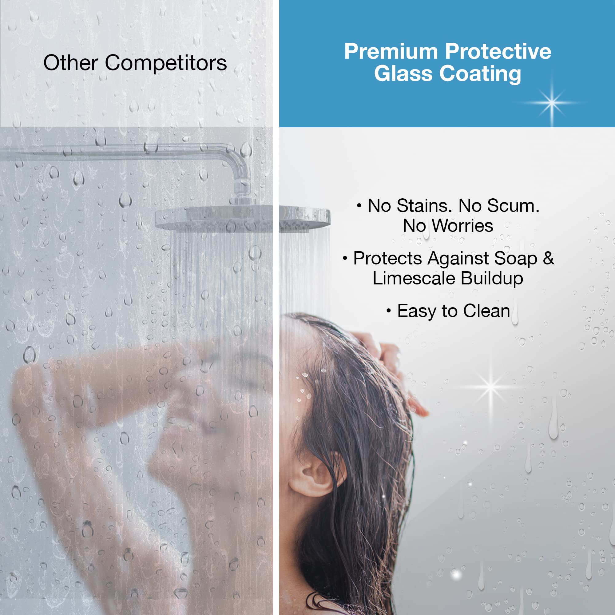 OVE Decors Pasadena Frameless Corner Pivot Shower Door 36