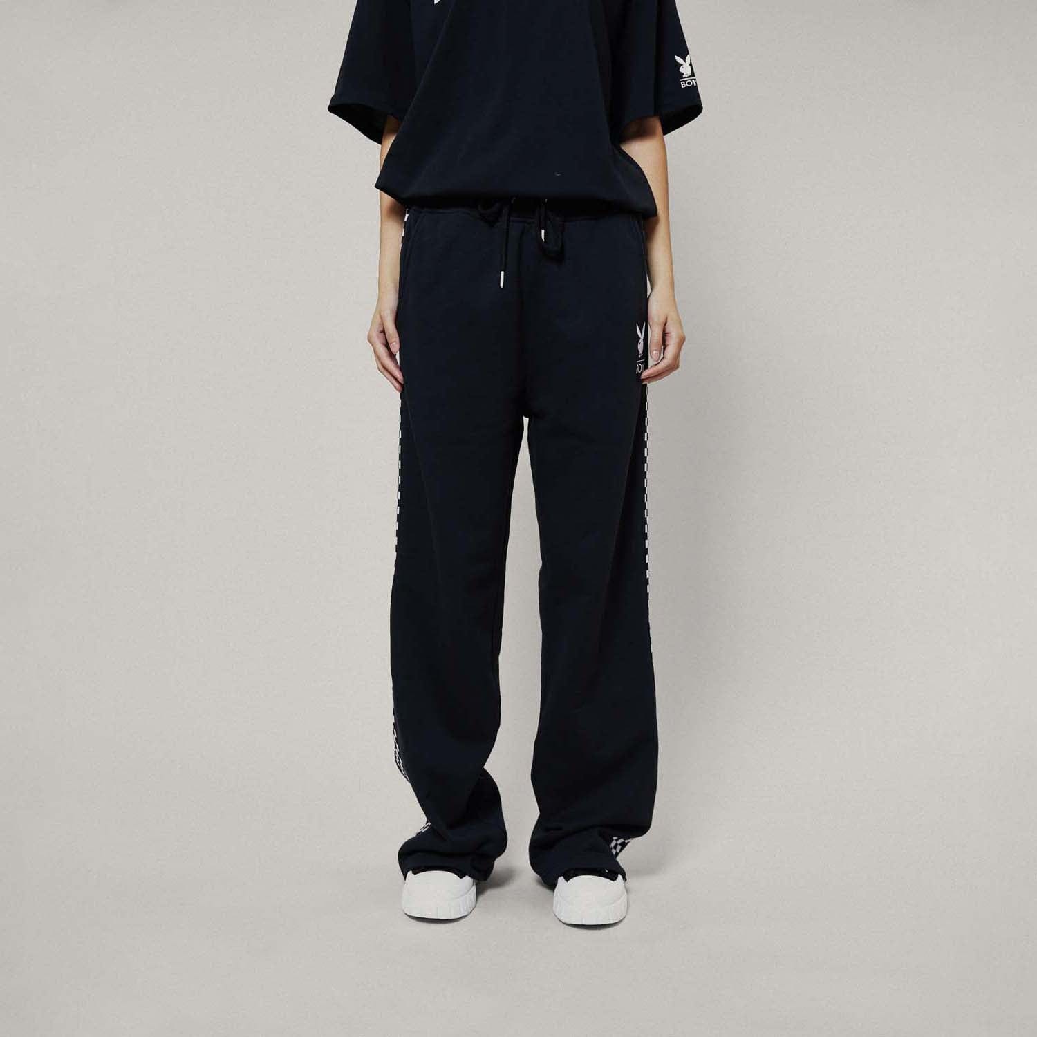 Playboy X Boy Checkerboard Vortex Joggers - Stylish Men's Athletic Pants for Running, Gym & Casual Wear