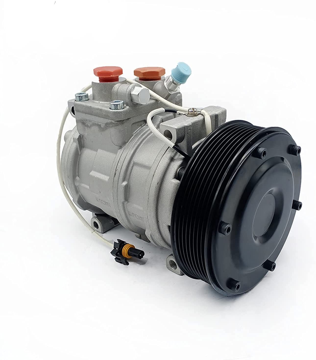 SINOCMP 447200-5031 New AC Compressor Clutch Assembly Compatible with John Deere Tractor Denso 10PA17C - Perfect for Tractor AC System Repair & Maintenance