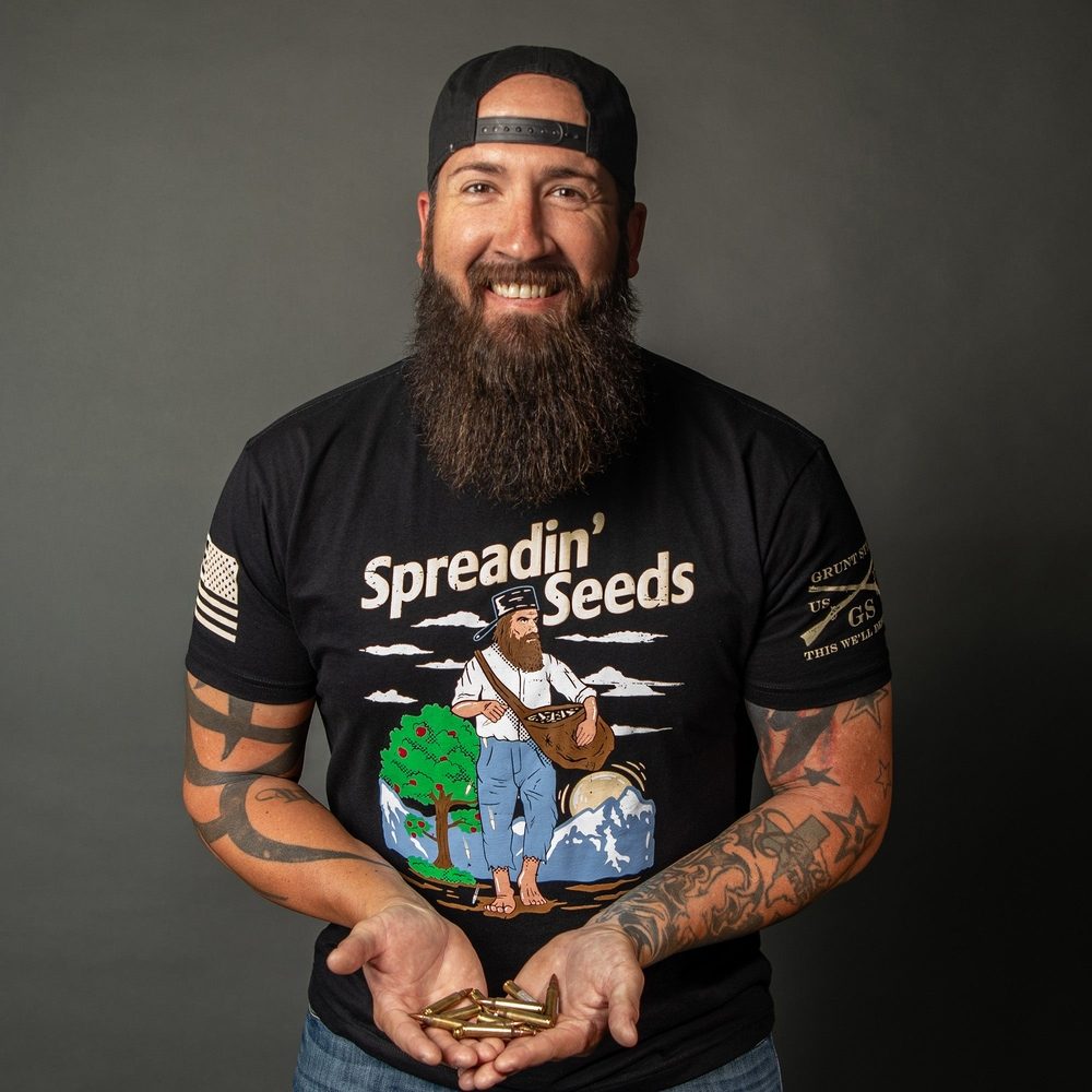 Spreadin' Seeds Graphic T-Shirt - Black Cotton Tee for Men & Women - Perfect for Casual Wear, Concerts, and Outdoor Activities
