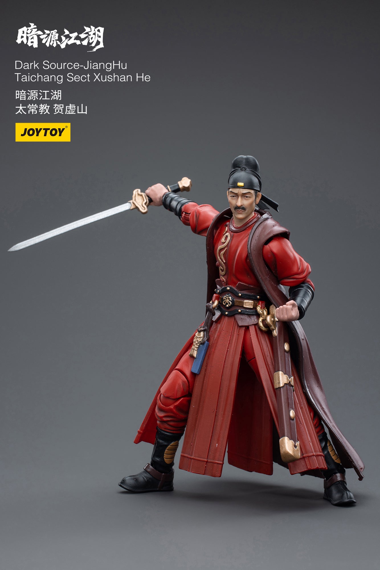 1/18 JOYTOY 3.75 Inch Dark Source JiangHuTaichang Sect Xushan He Action Figure - Collectible Toy for Display, Photography & Role Play Scenes