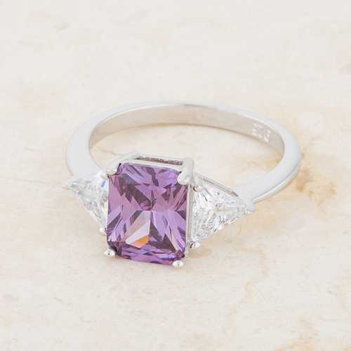 Exquisite Amethyst Sterling Silver Engagement Ring for Women – Elegant Vintage Style Wedding Band, Perfect for Proposals, Anniversaries & Romantic Occasions