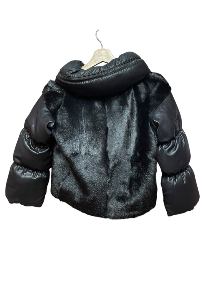 Prada Women's XS Goat Fur Bomber Jacket - Luxury Winter Coat for Fashionable Outfits & Cold Weather Protection