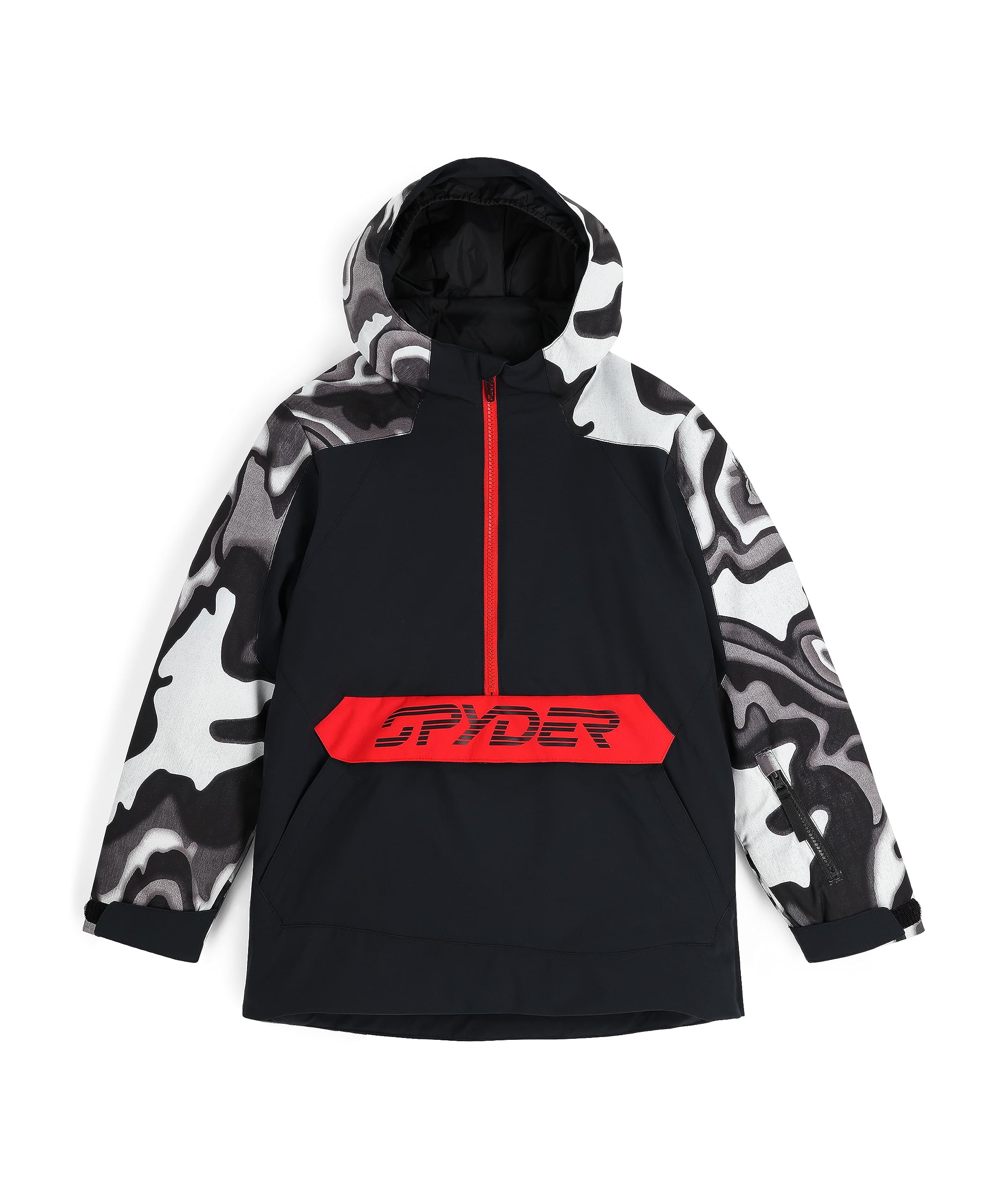 Spyder Boys Jasper Insulated Ski Anorak Jacket - Waterproof Winter Coat for Kids - Perfect for Snowboarding, Skiing & Cold Weather Outdoor Activities