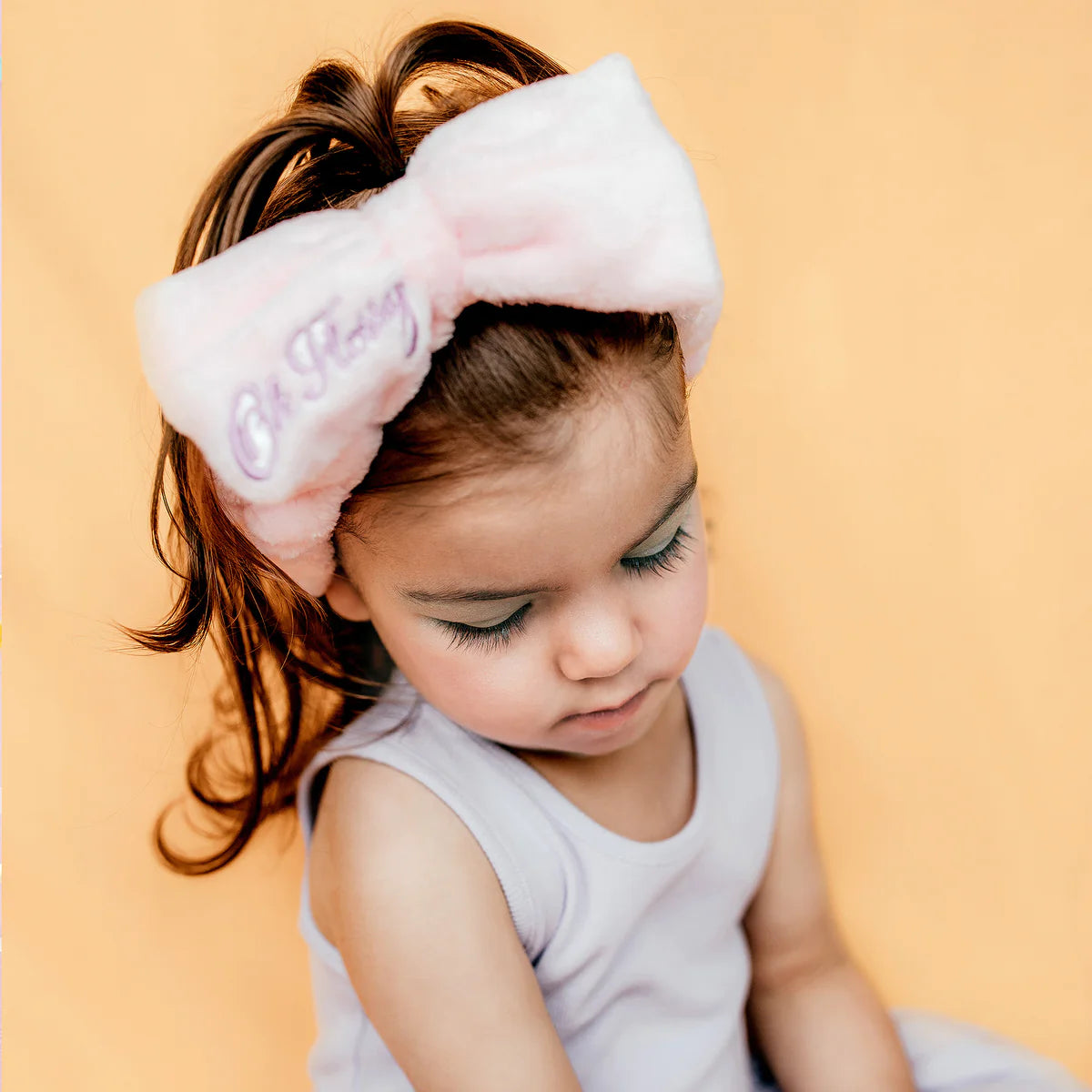 Oh Flossy Cosmetic Headband for Skincare & Makeup - Soft Spa Head Wrap for Women - Perfect for Facial, Hair Washing & Beauty Routine at Home or Salon