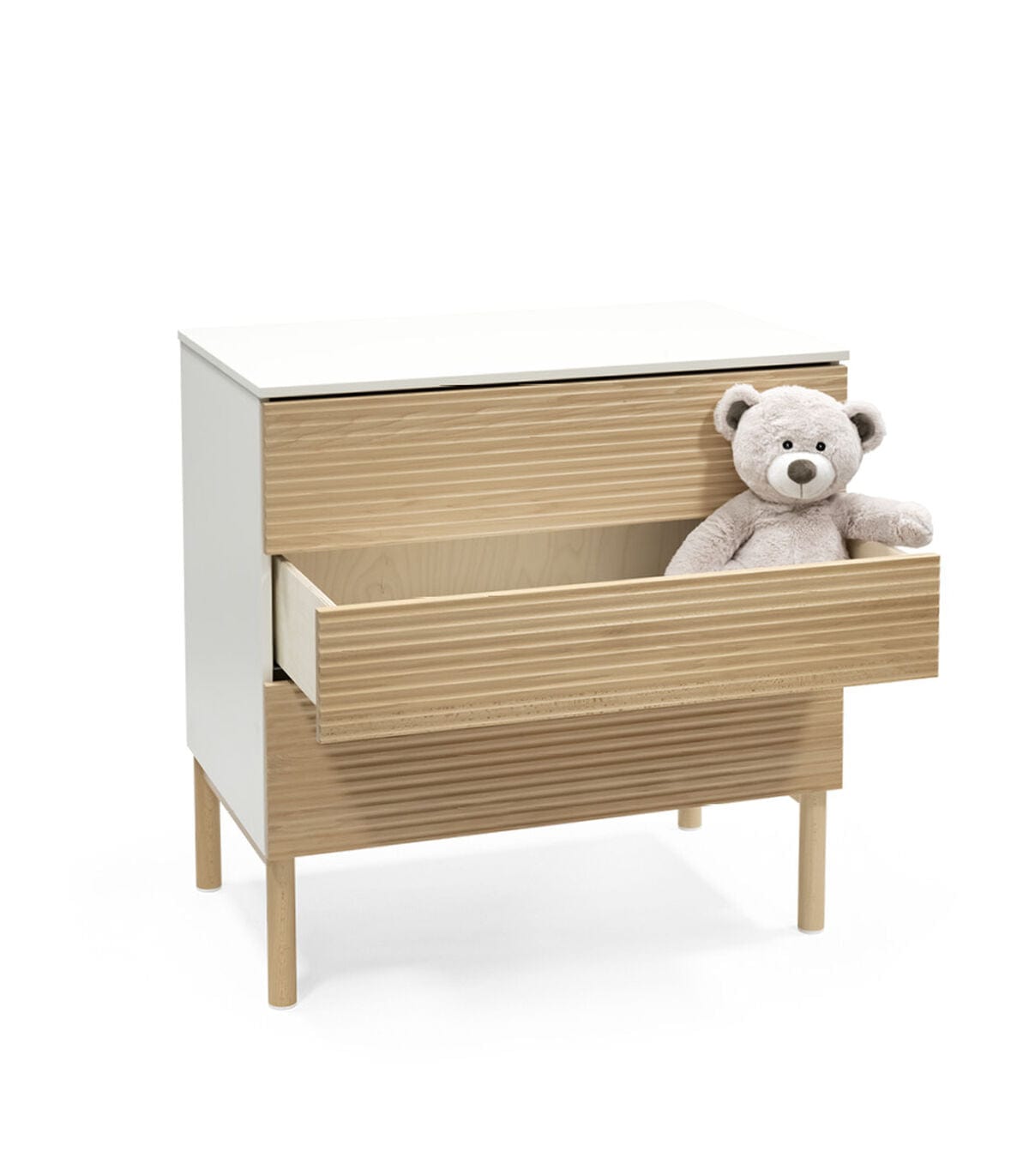 Stokke SLEEPI Dresser - Modern Baby Changing Table with Storage | Nursery & Kids Room Organizer for Diapers & Baby Essentials