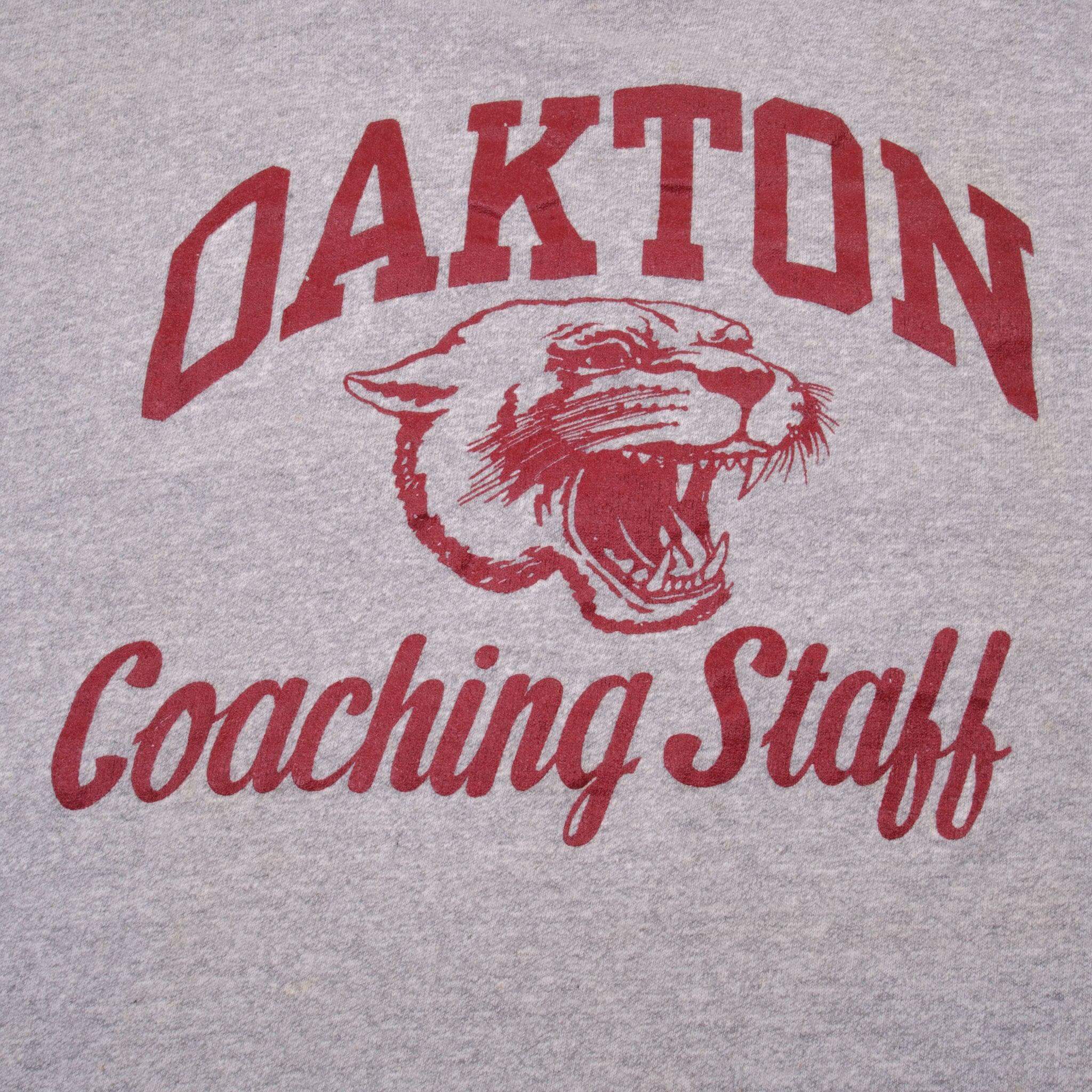 Vintage Champion Oakton T-Shirt 1980s XL Made in USA - Retro Streetwear for Men, Casual Wear & 90s Fashion Collection