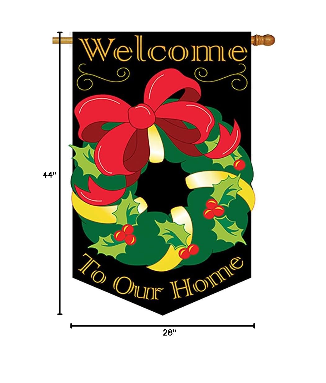 Christmas Reef Winter House Flag - 28