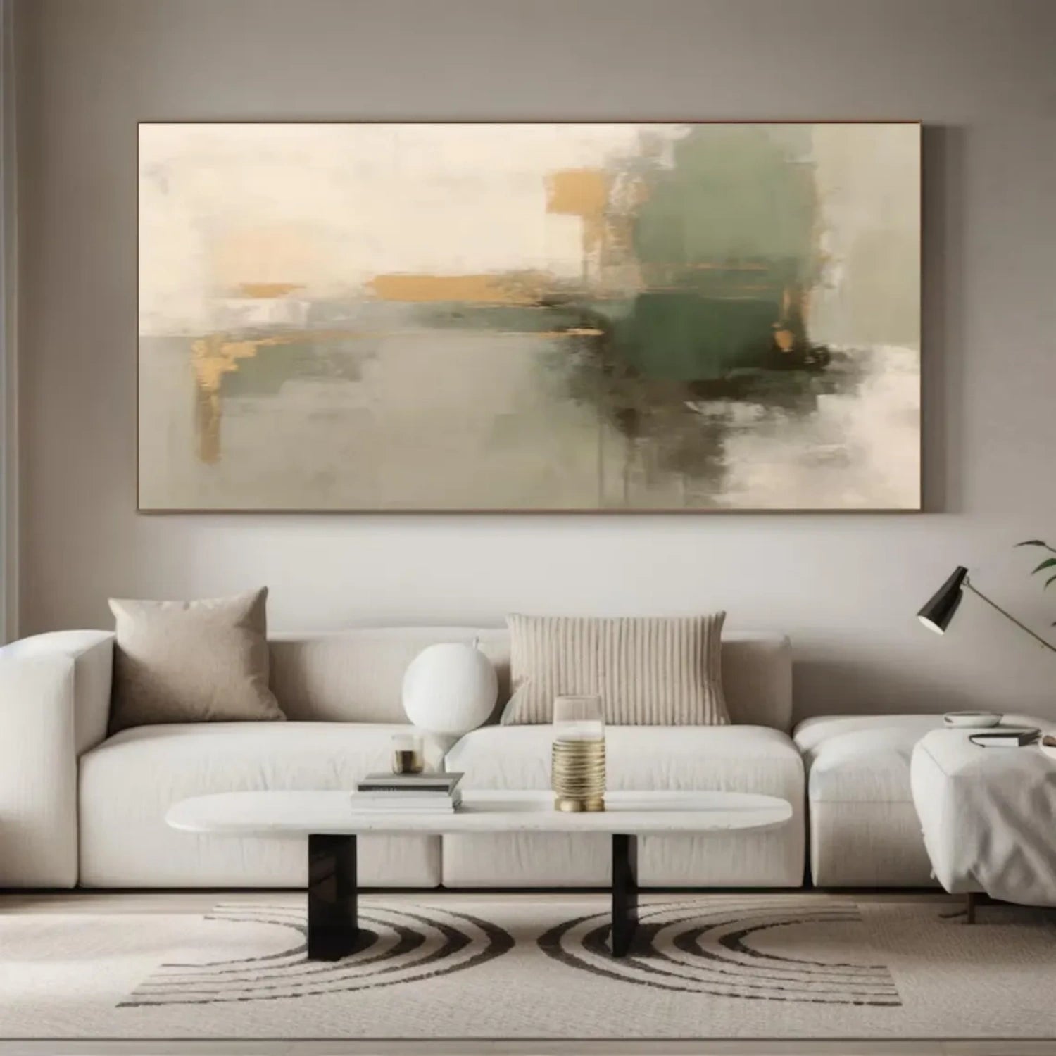 Abstract Painting #AB 346 - Modern Wall Art for Living Room, Bedroom & Office Decor - Handmade Canvas Artwork for Home & Office Interior Design