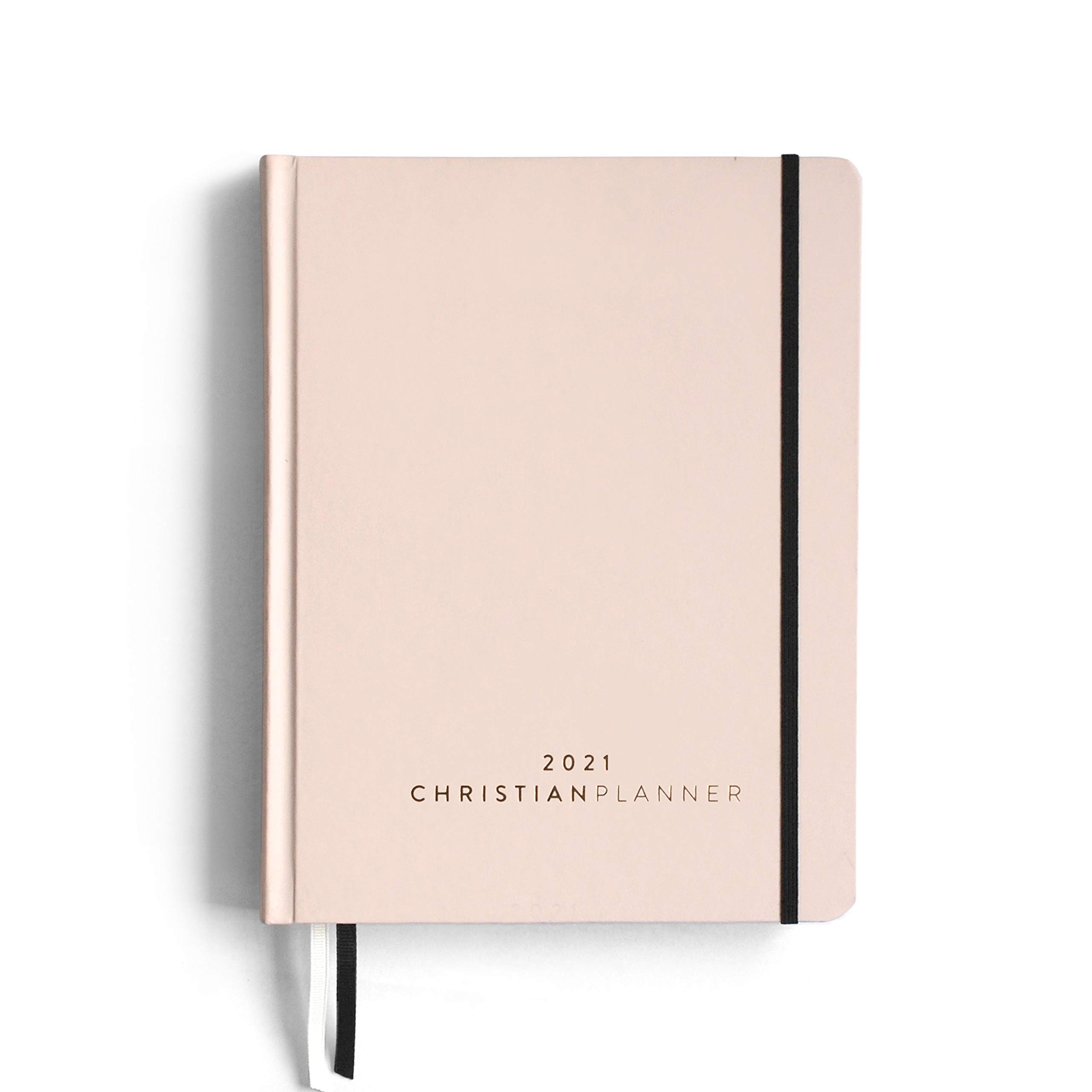 2021 Christian Planner - Bible Journal & Gratitude Notebook with FSC Certified Eco-Friendly Paper, 7x10 Inch Hardcover | Monthly Weekly Daily Organizer for Professionals - Perfect for Prayer Journaling, Bible Study & Goal Tracking