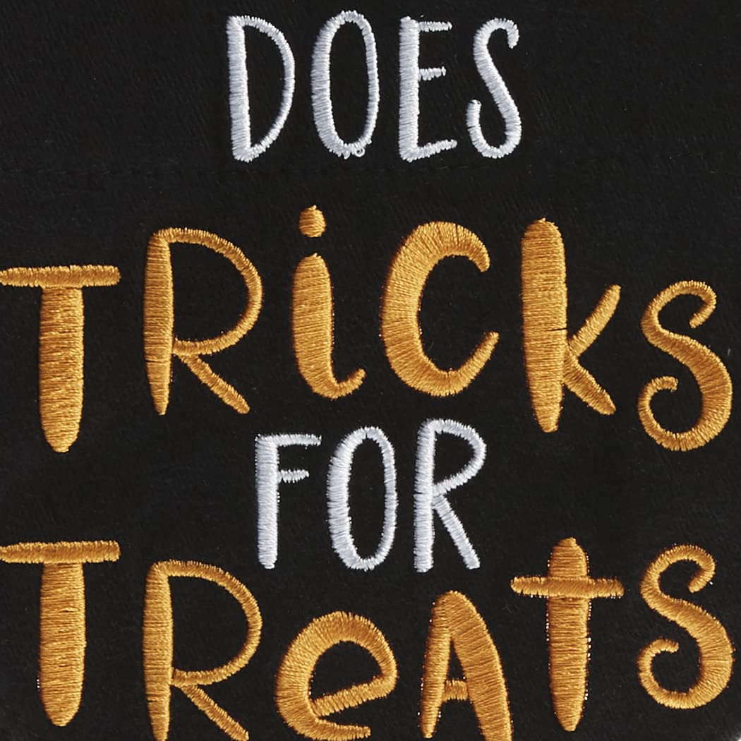 Pearhead Halloween Dog Bandana - Trick or Treat Pet Bandana for Small & Medium Dogs, Fall Holiday Dog Apparel, Slip-On Dog Collar Accessory for Halloween Costumes - Perfect for Trick-or-Treating, Pumpkin Patch Visits & Spooky Pet Photo Shoots