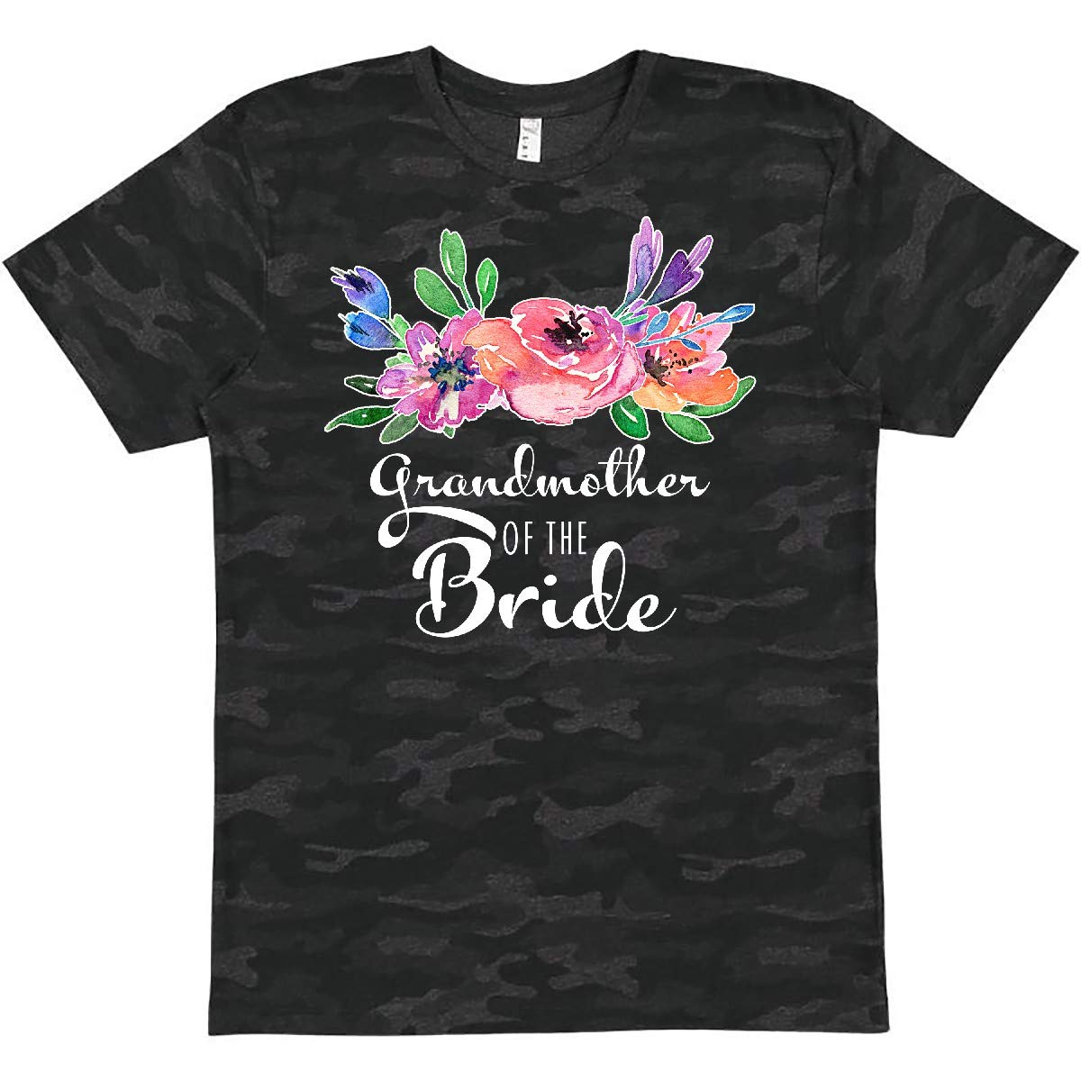 Grandmother of The Bride with Bouquet T-Shirt | Funny Wedding Family Apparel | Perfect for Bridal Showers, Rehearsal Dinners & Mother's Day Gifts