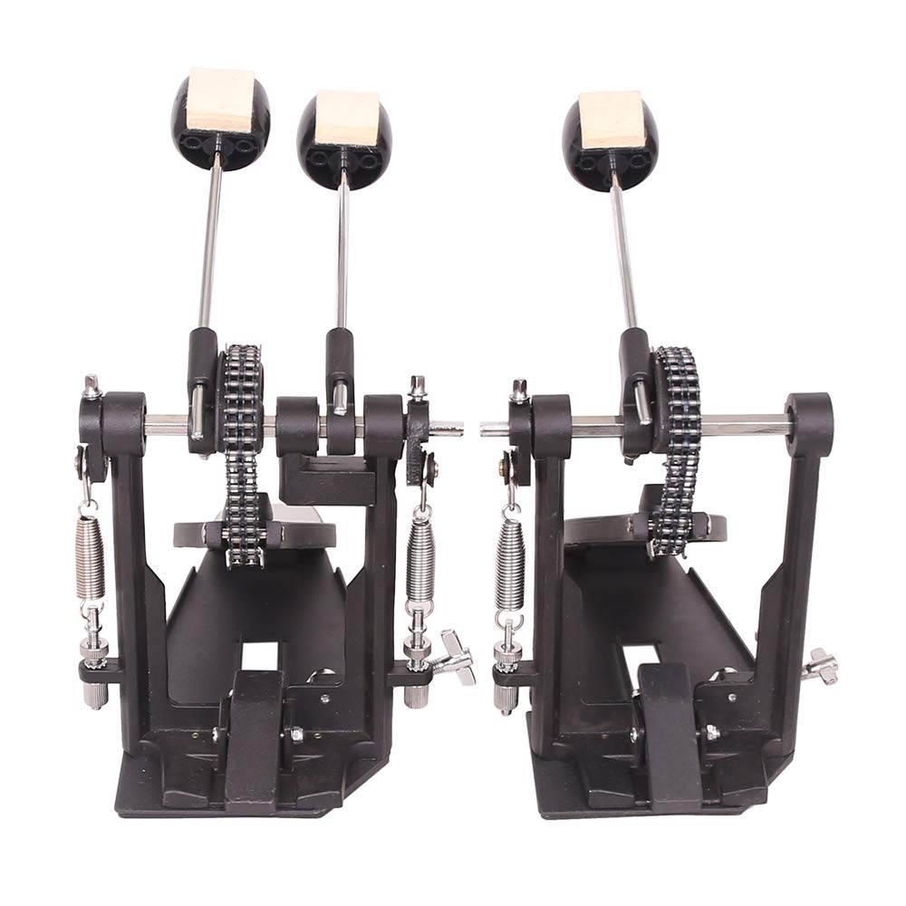 Professional Double Bass Drum Pedal for Drummers - Heavy Duty Double Kick Pedal with Smooth Action - Perfect for Metal, Rock & Live Performances