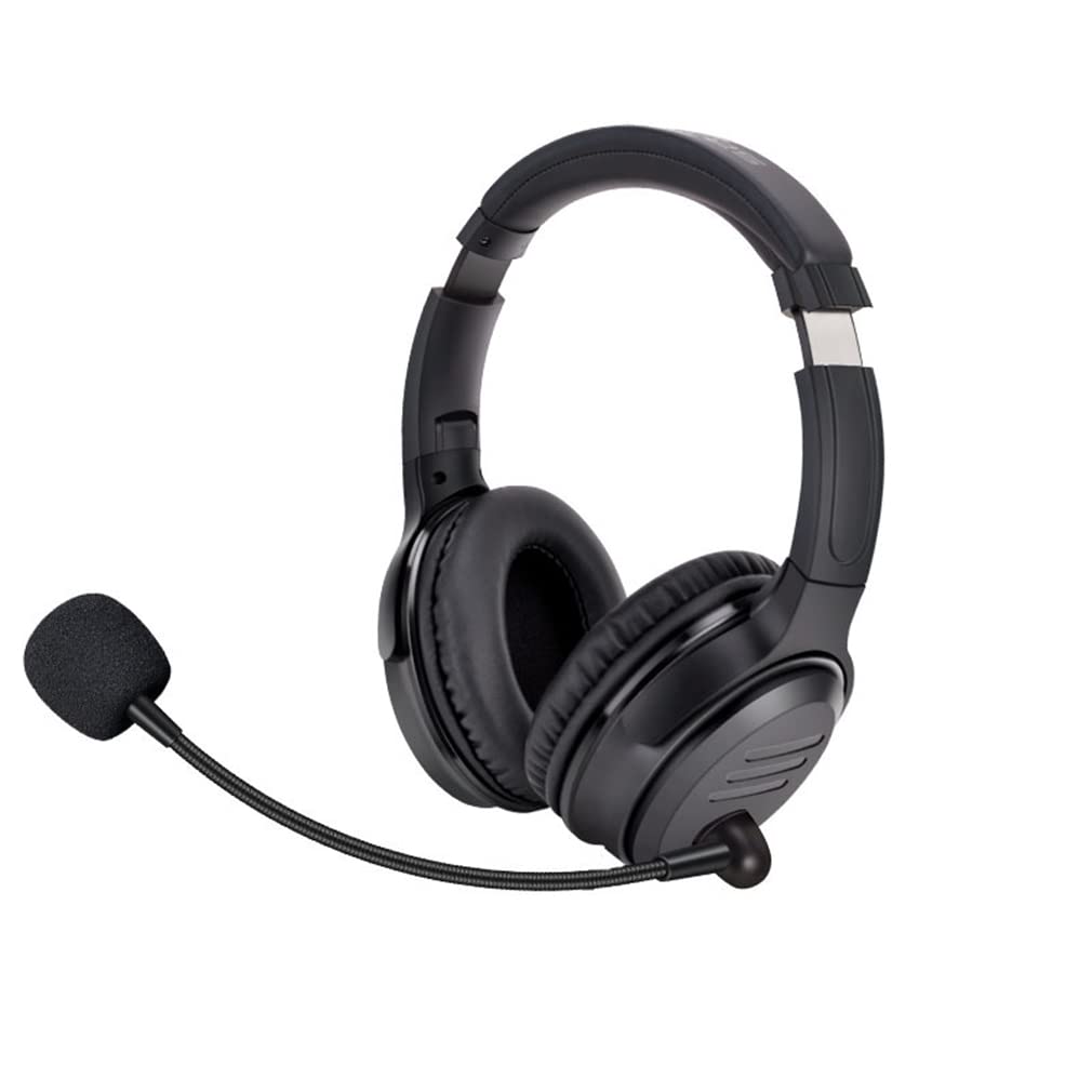 Bluetooth 5.0 Wireless Over-Ear Headphones with Built-in Mic | Hi-Fi Stereo Sound | Active Noise Cancelling | Foldable Design for Gaming, Travel & Home Office Use | Perfect for Commuting, Work Calls & Entertainment