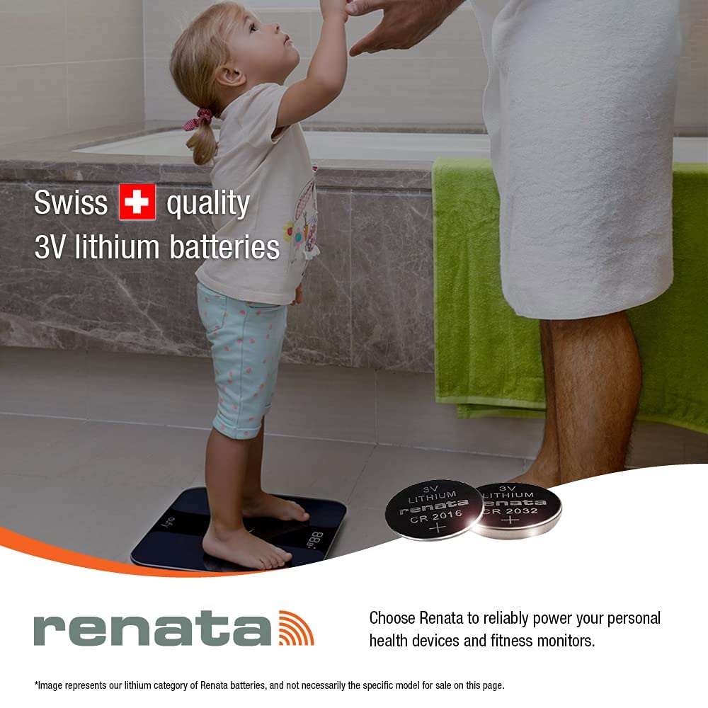 Renata CR1025 3V Lithium Coin Cell Batteries (10-Pack) - Long-Lasting Power for Watches, Calculators, Key Fobs & Medical Devices