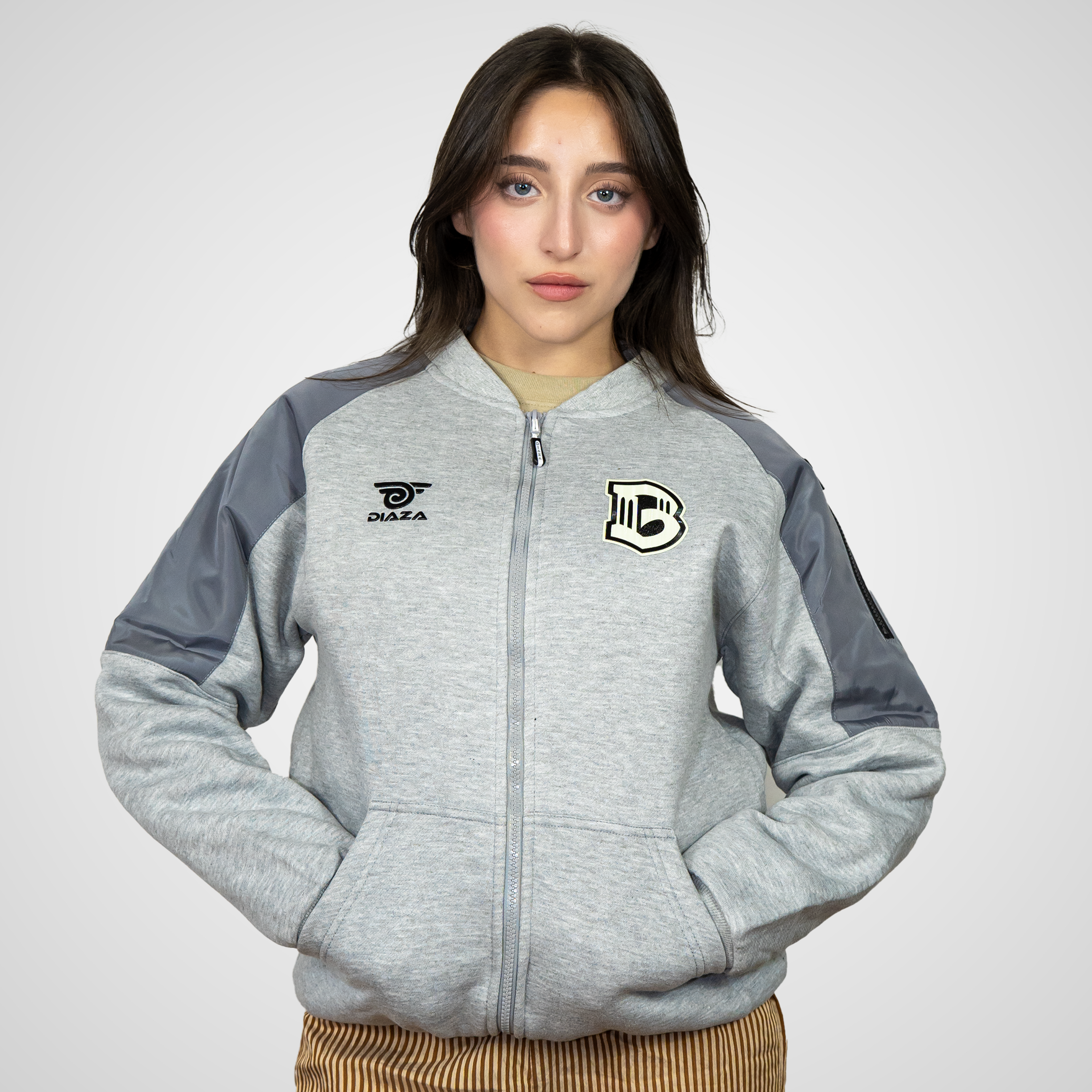 Brooklyn FC Women's Vintage Jacket Grey | Retro Soccer Jacket for Women | Perfect for Game Day, Casual Wear & Fan Apparel