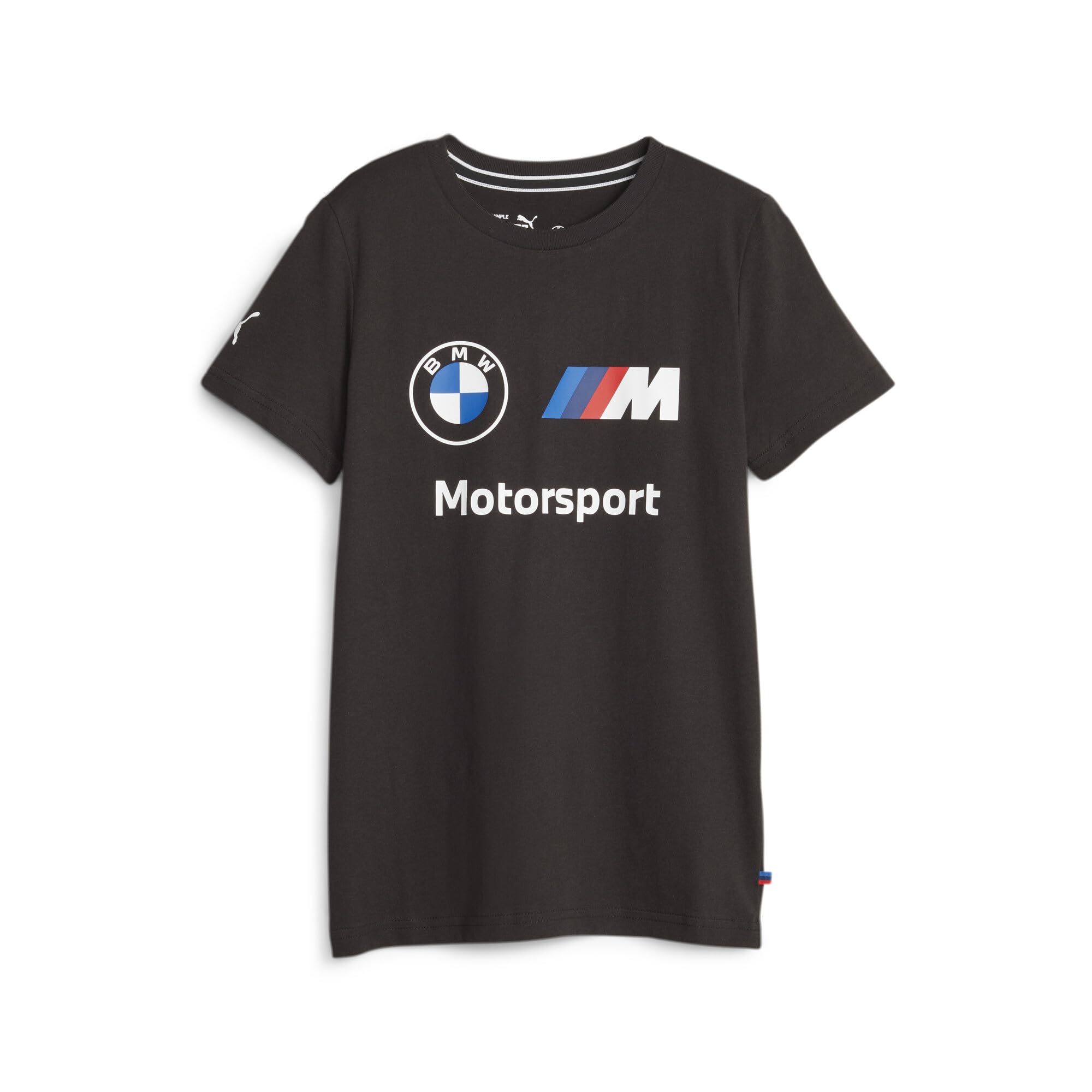 PUMA Kids' BMW M Motorsports Essential Logo T-Shirt for Boys & Girls - Comfortable Cotton Tee for Casual Wear, Sports & Everyday Outfits