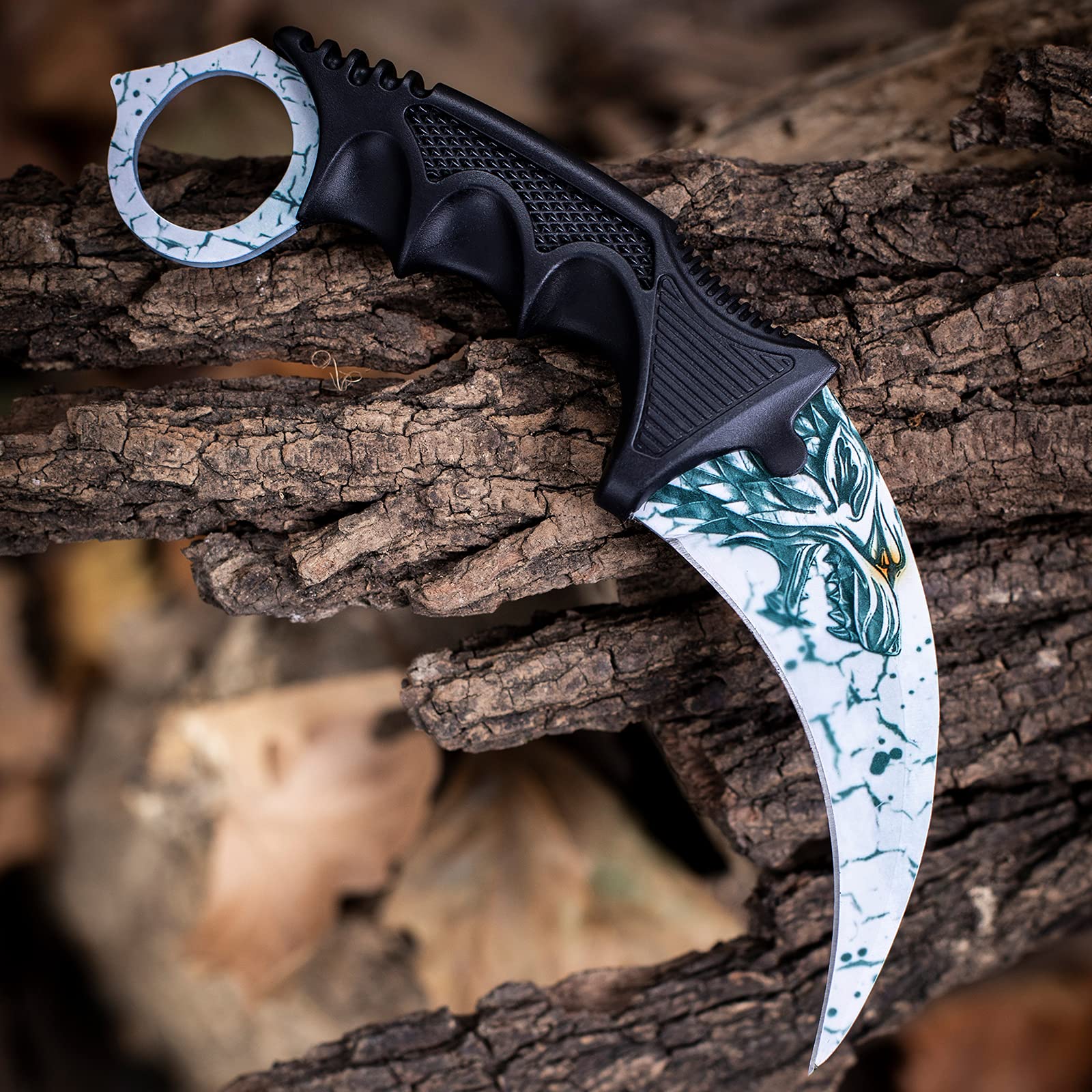 Karambit Knife - Fixed Blade Tactical Camping & Hunting Knife with Sheath & Paracord - Outdoor Survival Tool for Hiking, Bushcraft, Adventure - Perfect for Campers, Hunters & Knife Collectors