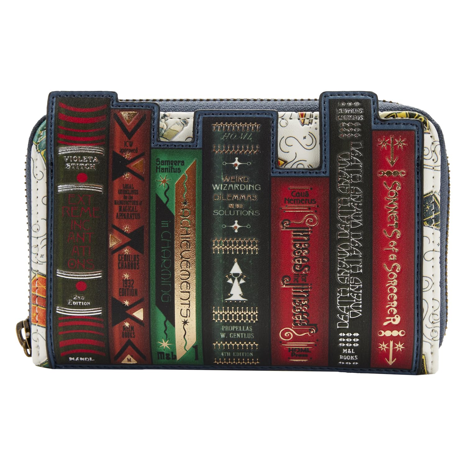 Loungefly Fantastic Beasts Magical Books Zip Around Wallet - Harry Potter Inspired Leather Wallet for Women - Perfect for Cosplay, Collectors & Everyday Use
