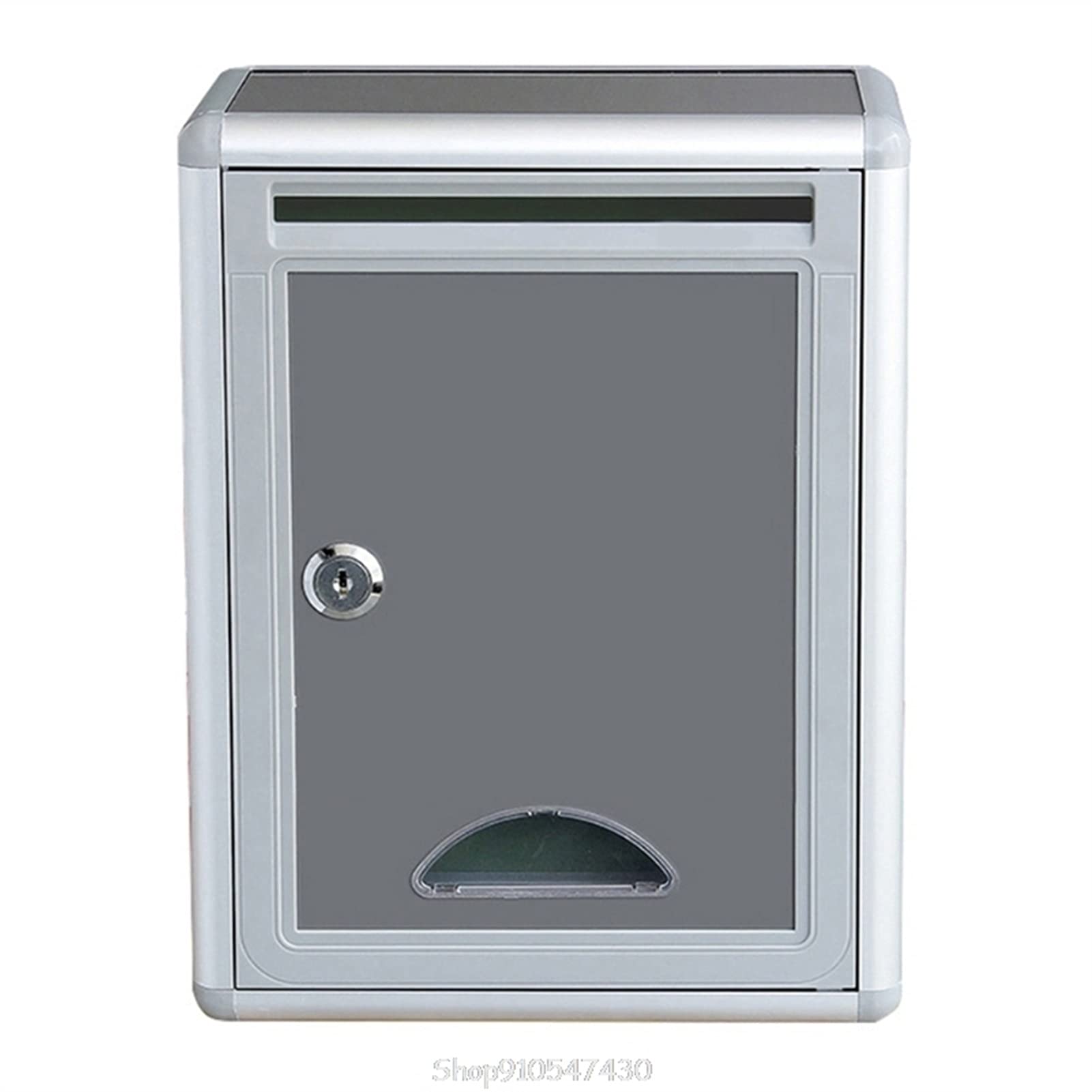 Vintage Aluminum Alloy Lockable Mailbox - Secure Letter Post Box for Home & Garden - Outdoor Decorative Mailbox for House, Apartment, Porch, and Yard Decor