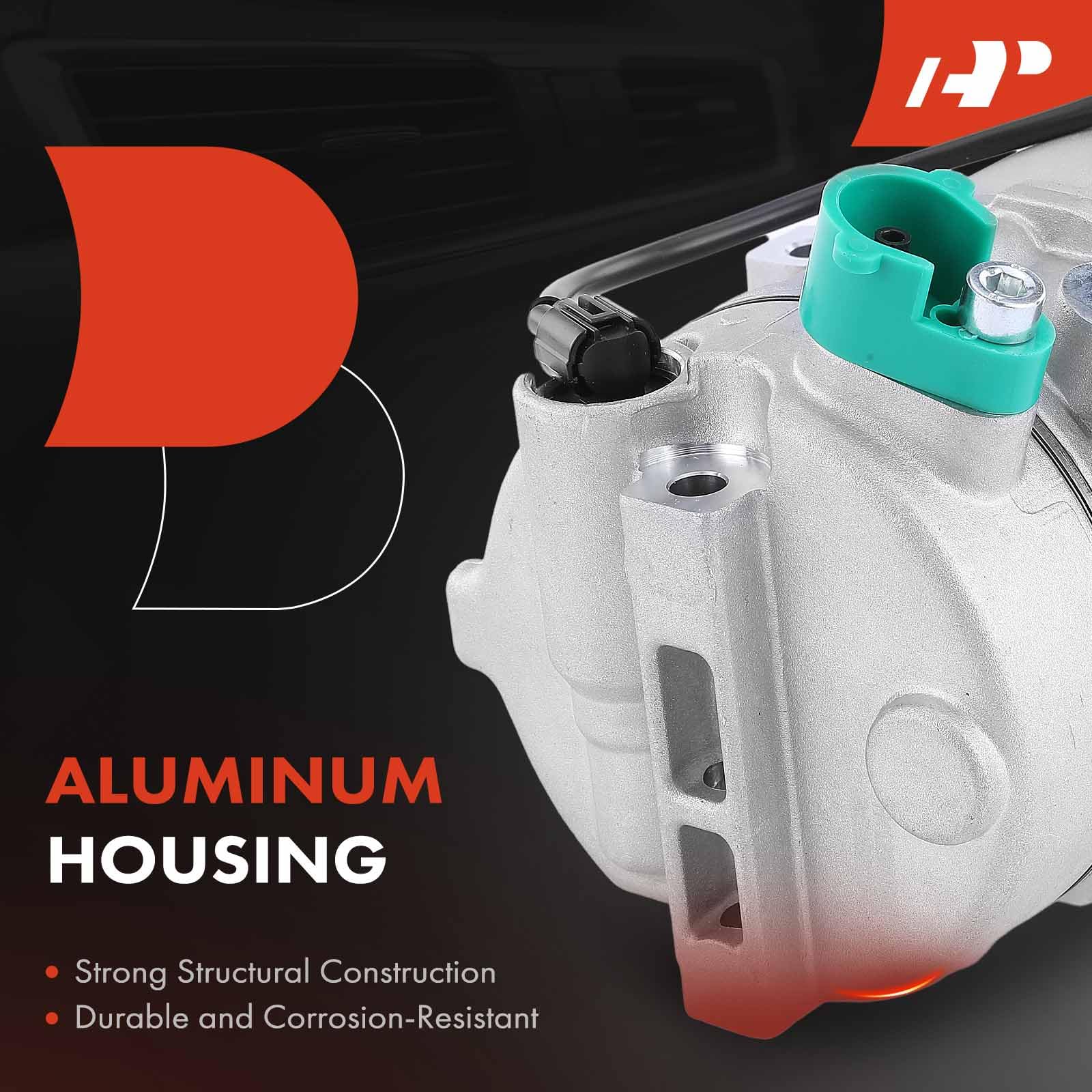 Premium AC Compressor with Clutch for 2014-2015 Hyundai Tucson 2.0L - 3-Bolt Mounting | Direct Replacement Part for Smooth Cooling Performance | Perfect for Summer Road Trips & Daily Commutes
